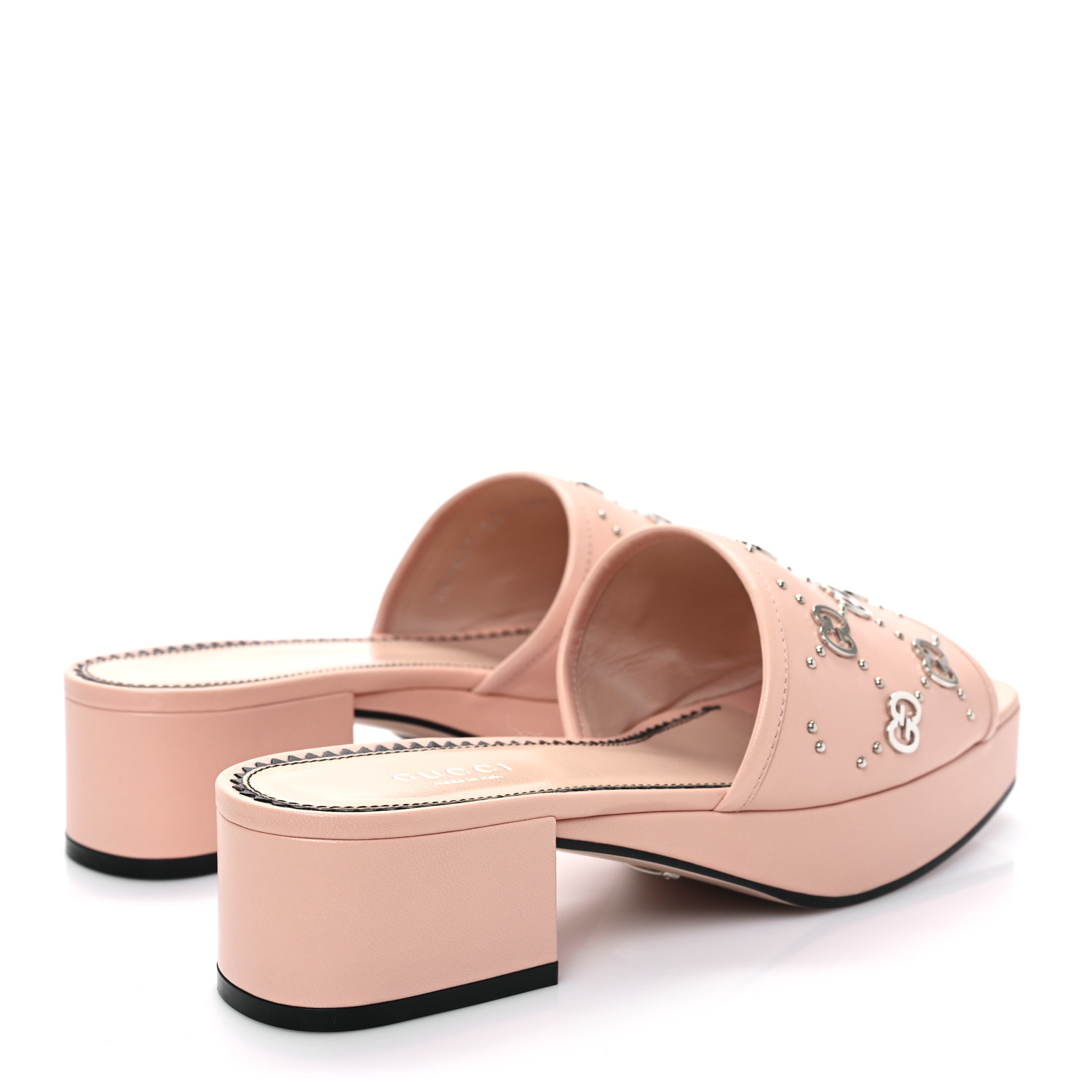 GUCCI Malaga Kid Interlocking G Studs 25/85mm Platform