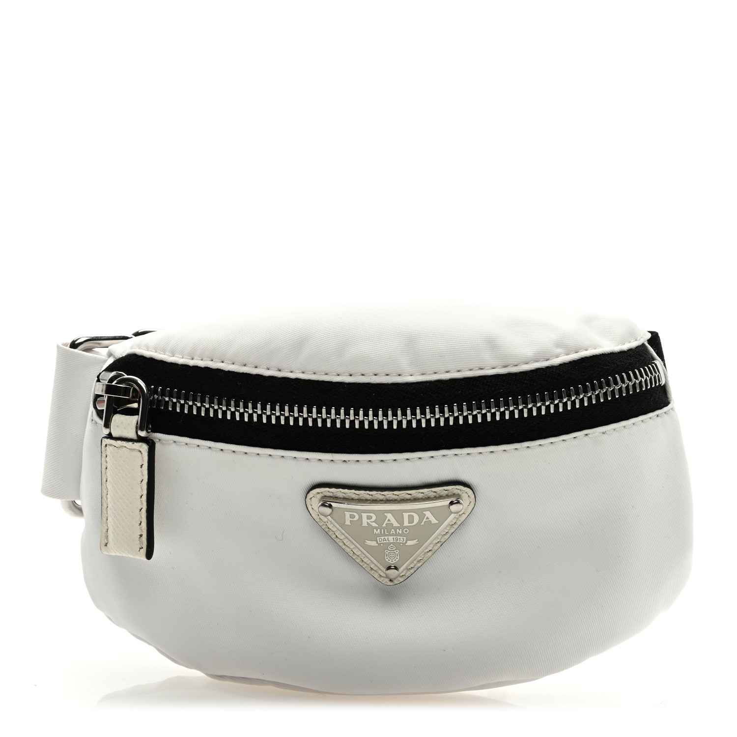 PRADA Tessuto Nylon Travel Saffiano Metal Triangle Logo Mini