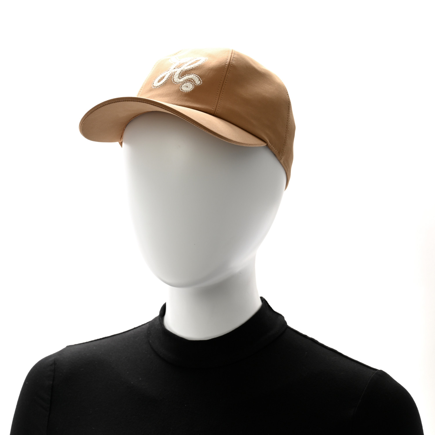 HERMES Cotton Twill Serena Nautic Cap 56 Biscuit 1609918