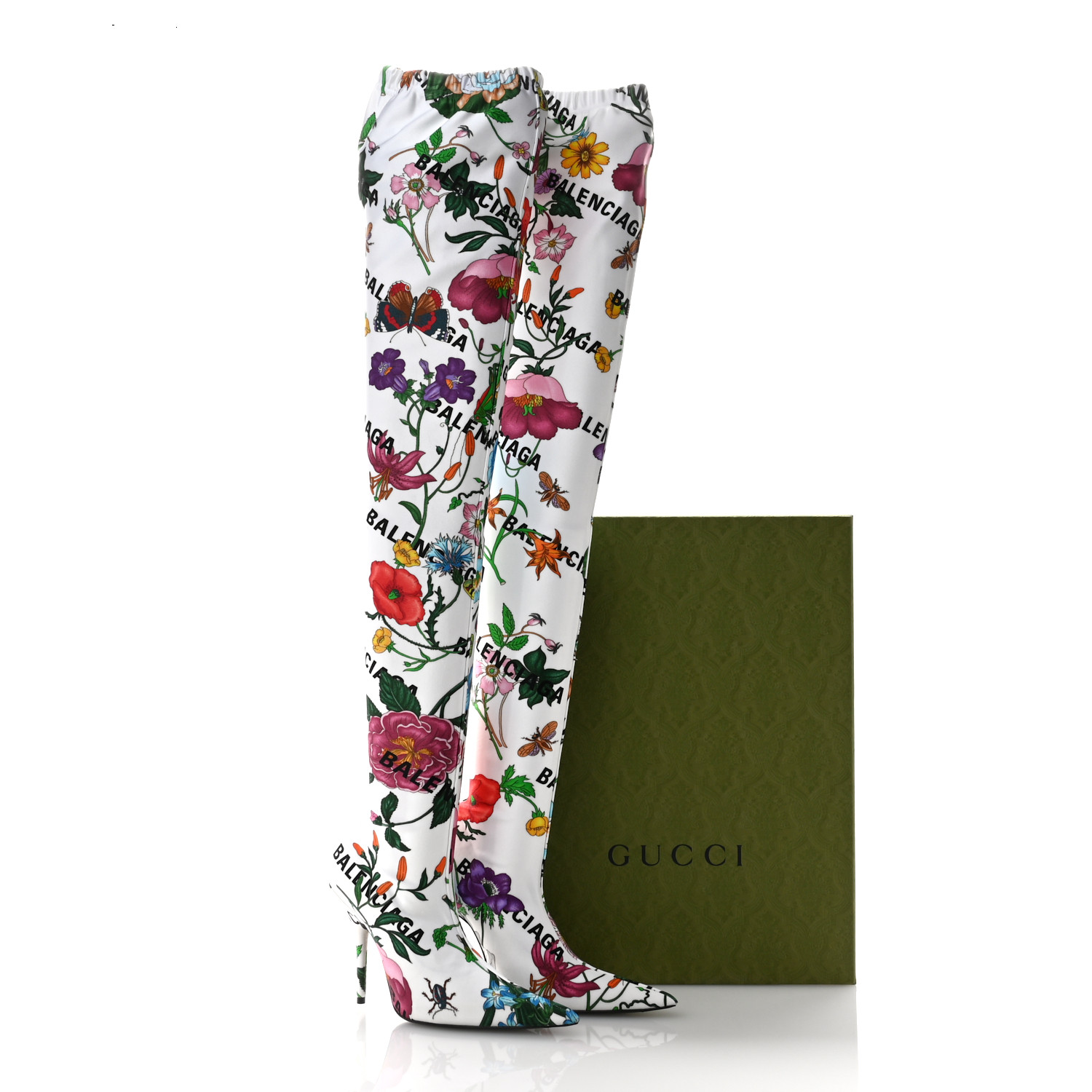 GUCCI x BALENCIAGA フローラルハイヒール BALENCIAGA X GUCCI