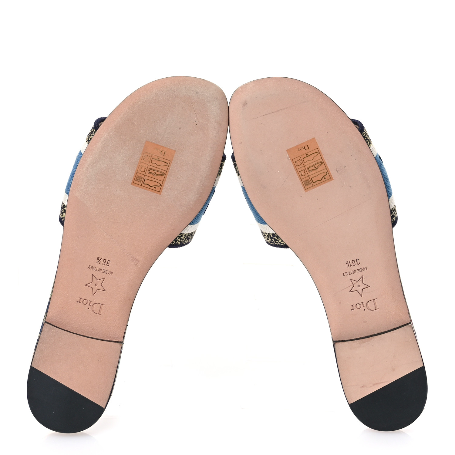 CHRISTIAN DIOR Canvas D-Constellation Embroidered Dway Flat