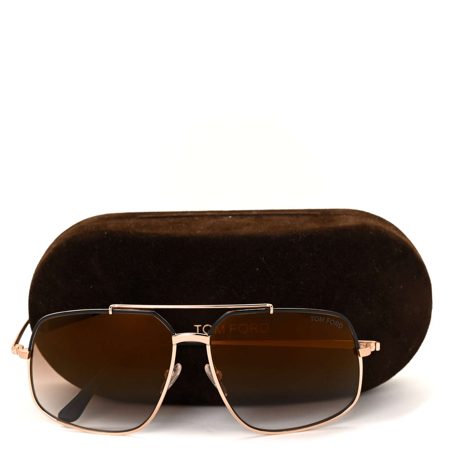Tom Ford Ronnie Aviator Sunglasses TF439 Brown 1012535