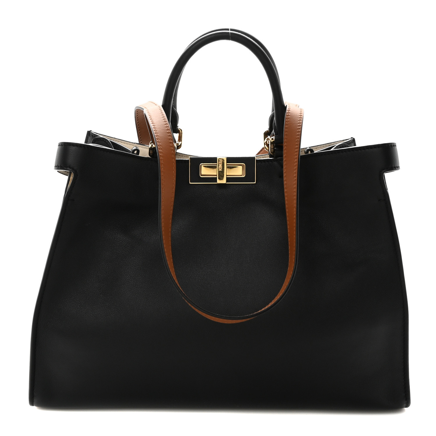 【FENDI】PEEKABOO TOTE BAG Fendi Medium FF Beige Canvas Peekaboo X-Tote | eBay