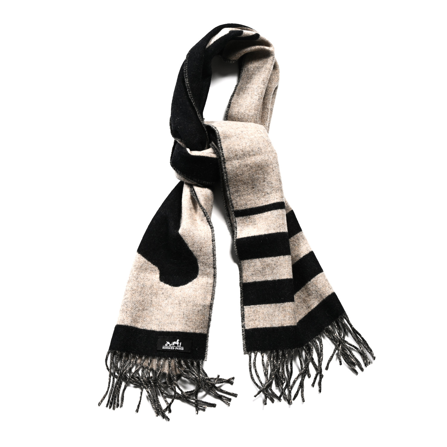 （HERMES）Casaque Love Story muffler NEW HERMES Casaque Muffler Scarf 100% Cashmere Love Story