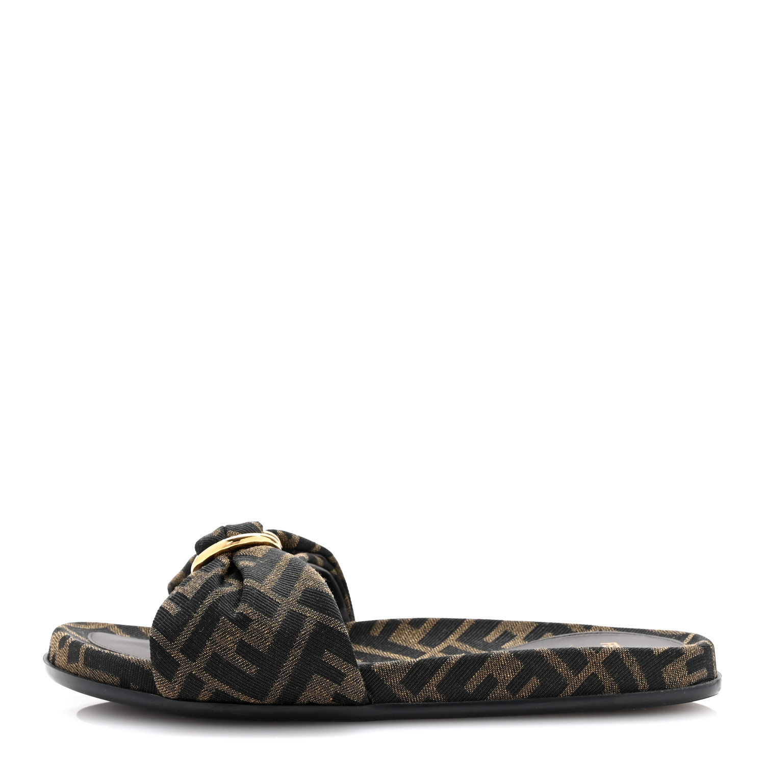 【関税&送料込】Fendi Fendi Slide Fendi Feel In Brown Nappa Fendi Feel Fabric Brown | Fendi