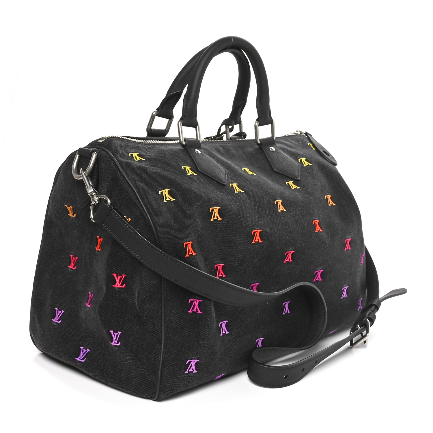 Louis Vuitton ロゴ入り ブラックベルト 100/40 Louis Vuitton LV Initials 40 MM Black Grey Eclipse Monogram