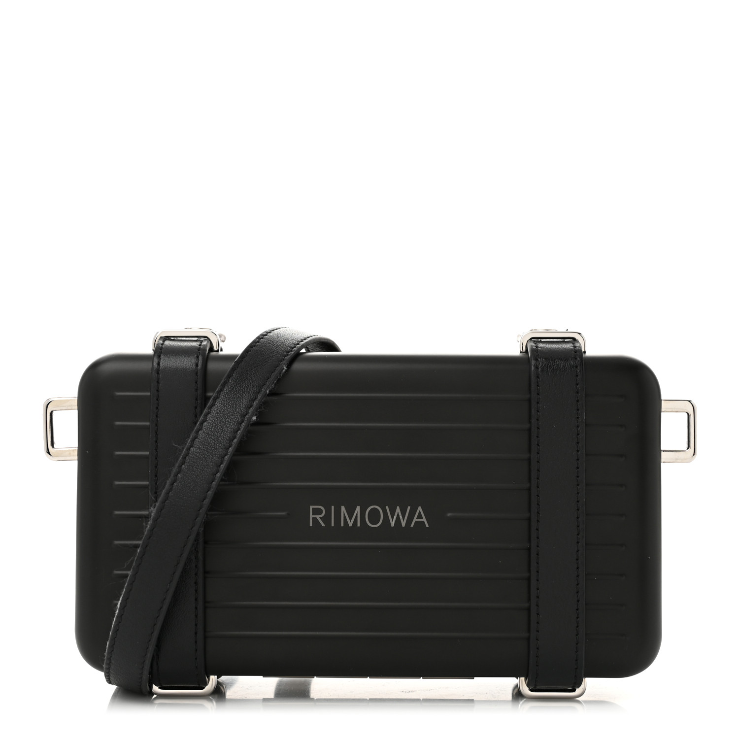 DIOR RIMOWA ブラックショルダーバッグ CHRISTIAN DIOR X RIMOWA Aluminum Personal Clutch On Strap