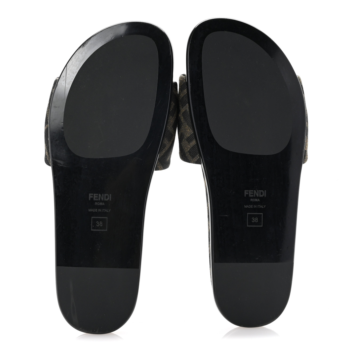 【関税&送料込】Fendi Black Nappa Leather Fendi Feel Slipper Fendi Feel Leather Black | Fendi