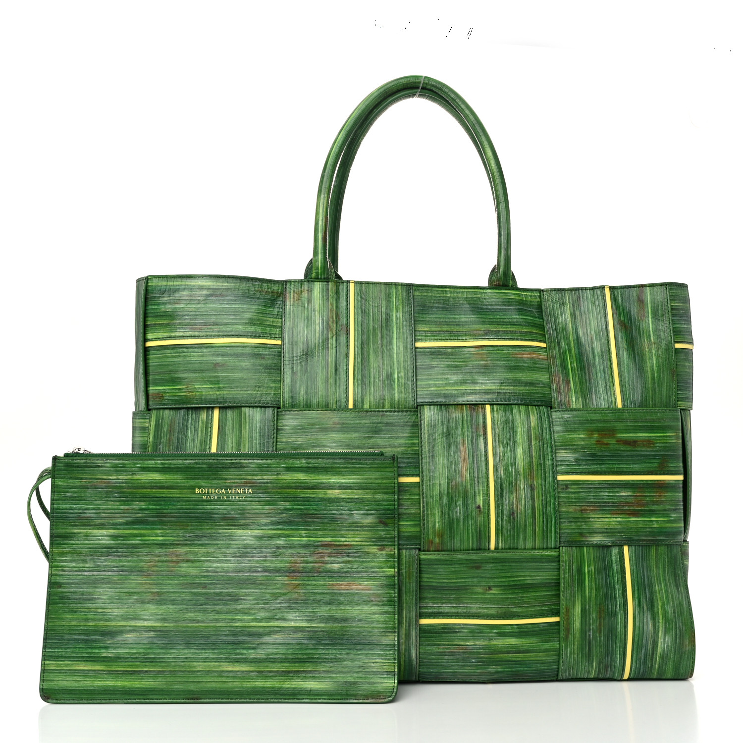 BOTTEGA VENETA イントレチャート ARCO MEDIUM トート*RAINTREE 94662f081db08787a96b252e5b95aa