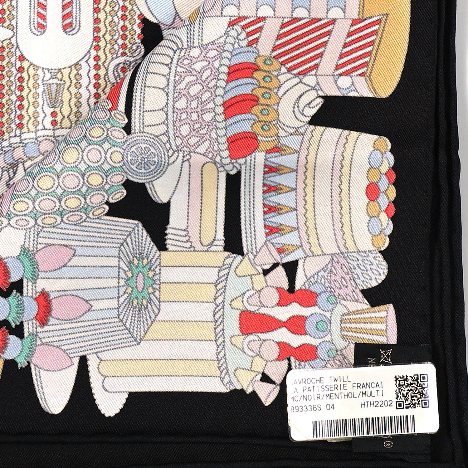 【HERMES】LA PATISSERIE FRANCAISE Hermes Scarf 