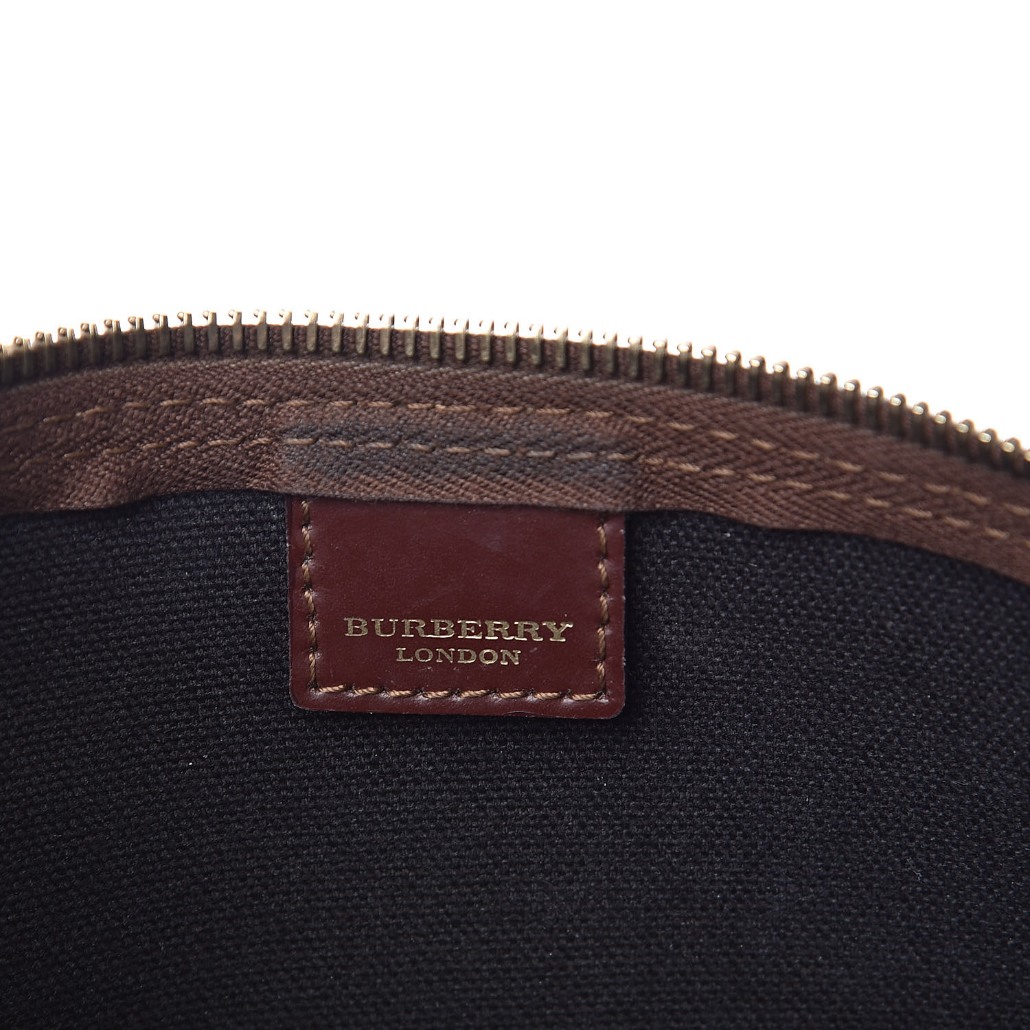 バーバリー美品46サイズ BURBERRY Haymarket Check Shoulder Bag Chocolate 514766