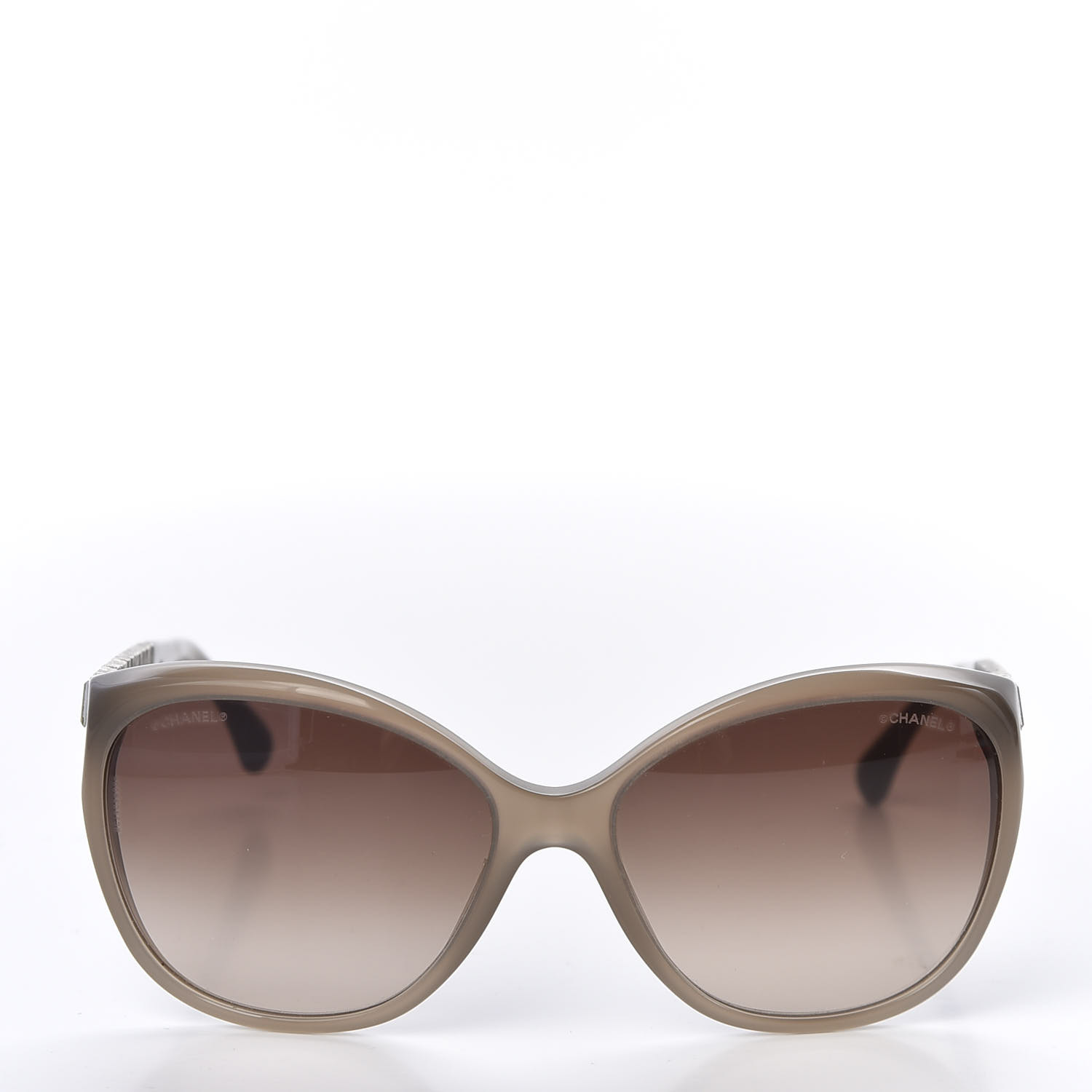 CHANEL Crystal Baguette Polarized Cat Eye Sunglasses 5309-B