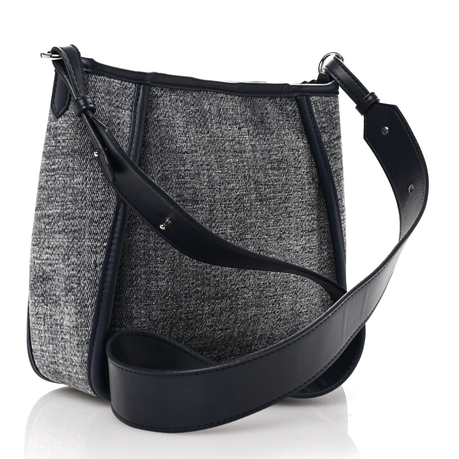 STELLA MCCARTNEY Eco Alter Denim Logo Mini Crossbody Blue