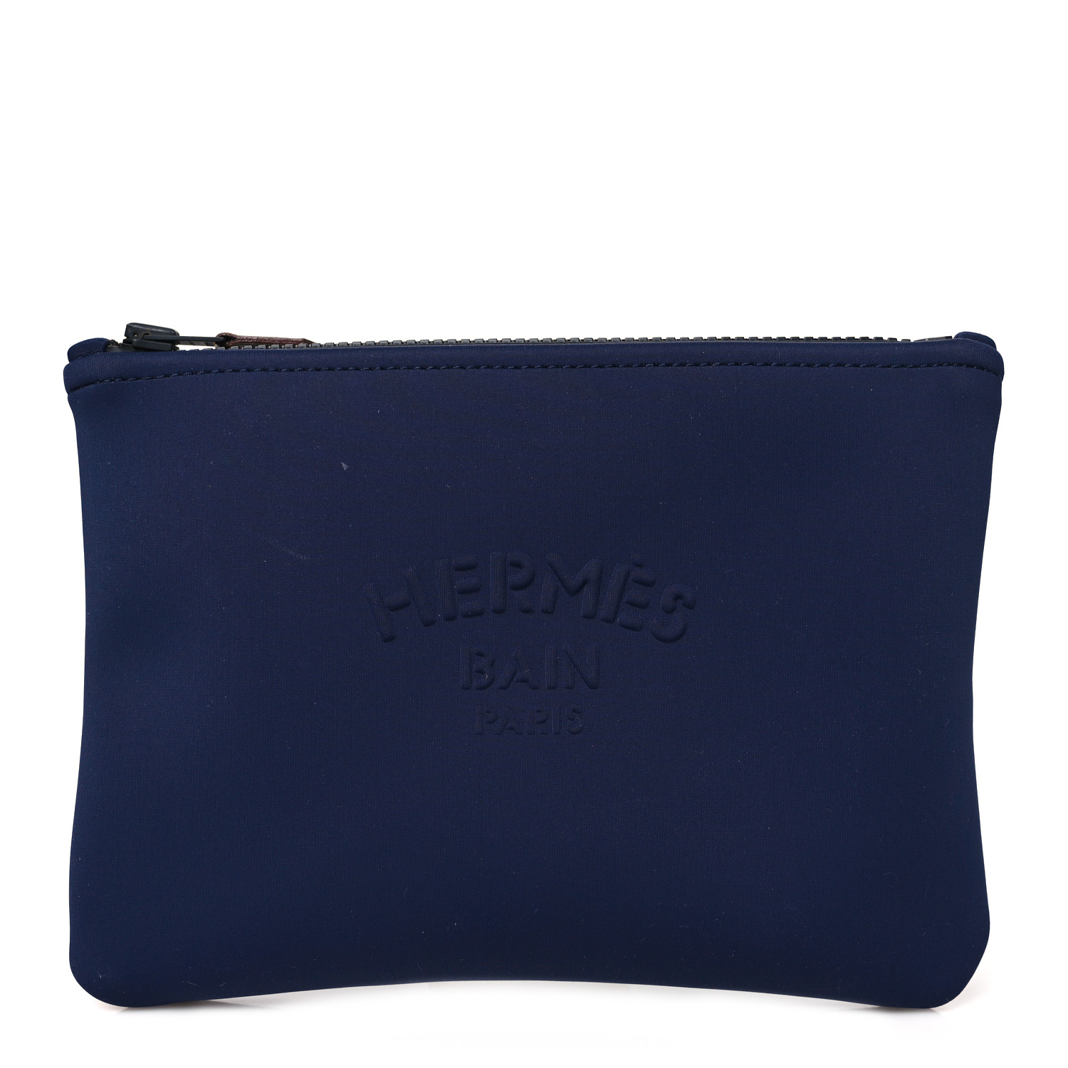 HERMES Neoprene Small Neobain Case Marine 1675886 | FASHIONPHILE