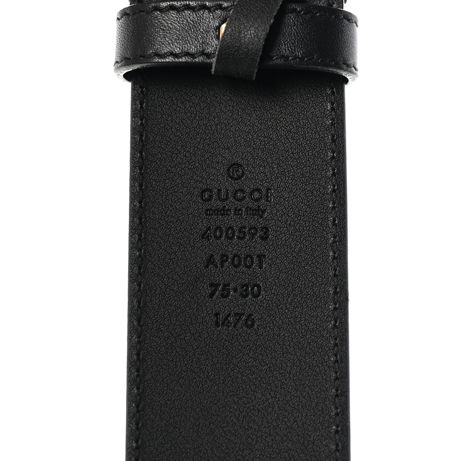 GUCCI ベルト ブラック 75/30 GUCCI Calfskin Double G 40mm Belt 75 30 Black 1677834