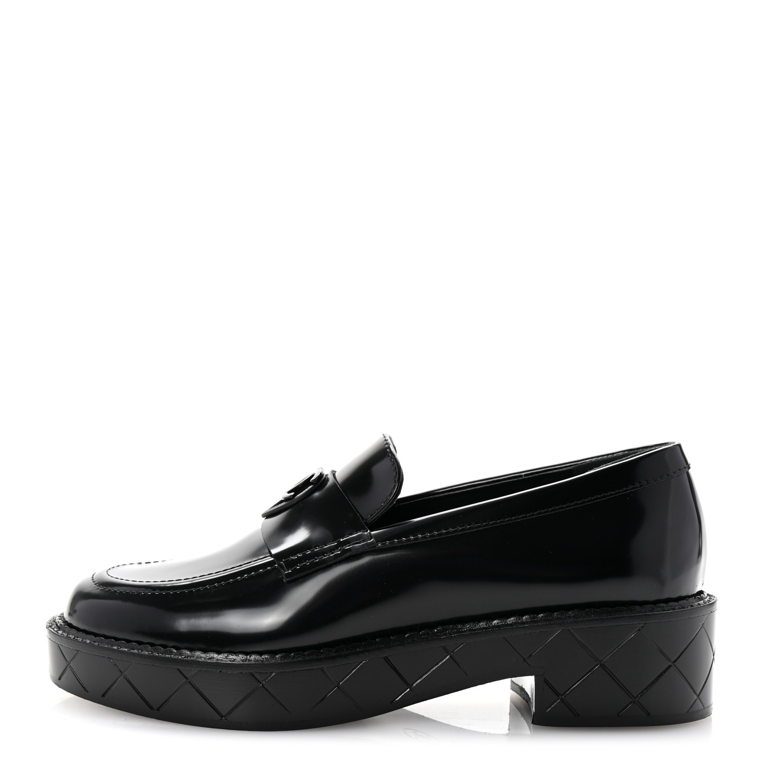 CHANEL ブラック ローファー キルティング　ターンロック　黒 luxury-women-chanel-new-shoes-