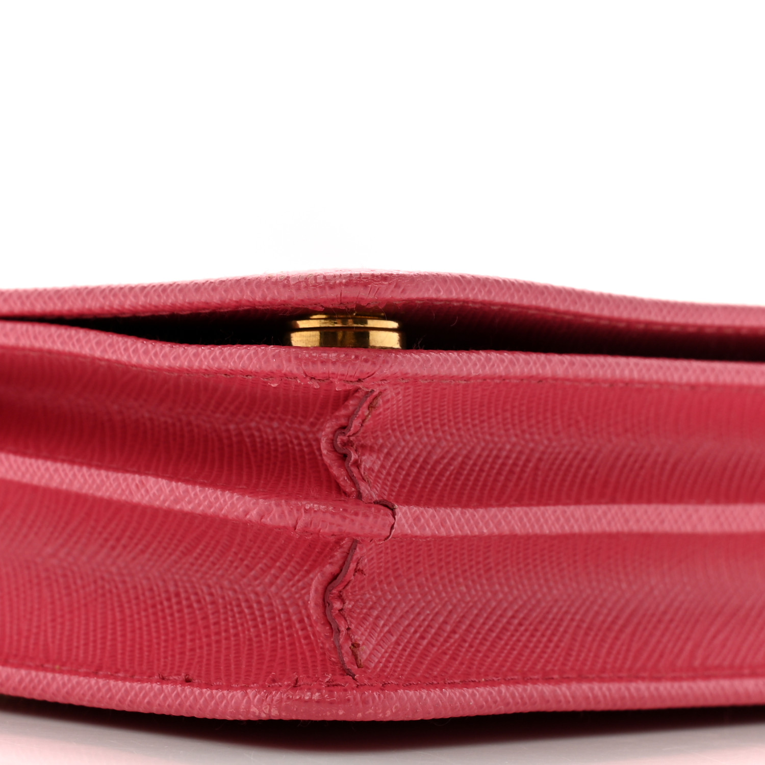 PRADA SAFFIANO キーケースPEONIA PRADA Saffiano Compact Kiss Lock Wallet Peonia 558155