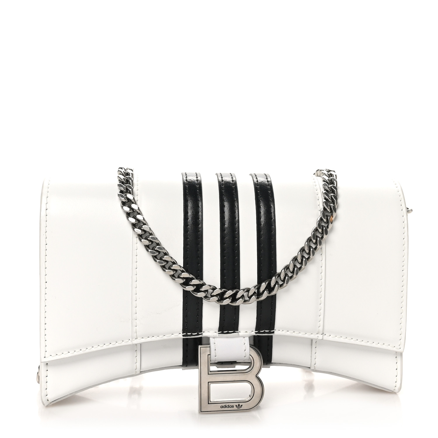 【BALENCIAGA x ADIDAS】 Hourglass クロスボディバッグ Balenciaga - x Adidas Hourglass XS leather crossbody bag