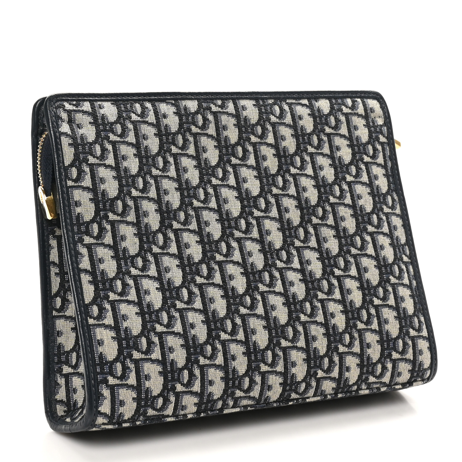 CHRISTIAN DIOR Oblique 30 Montaigne Pouch Blue 1675610