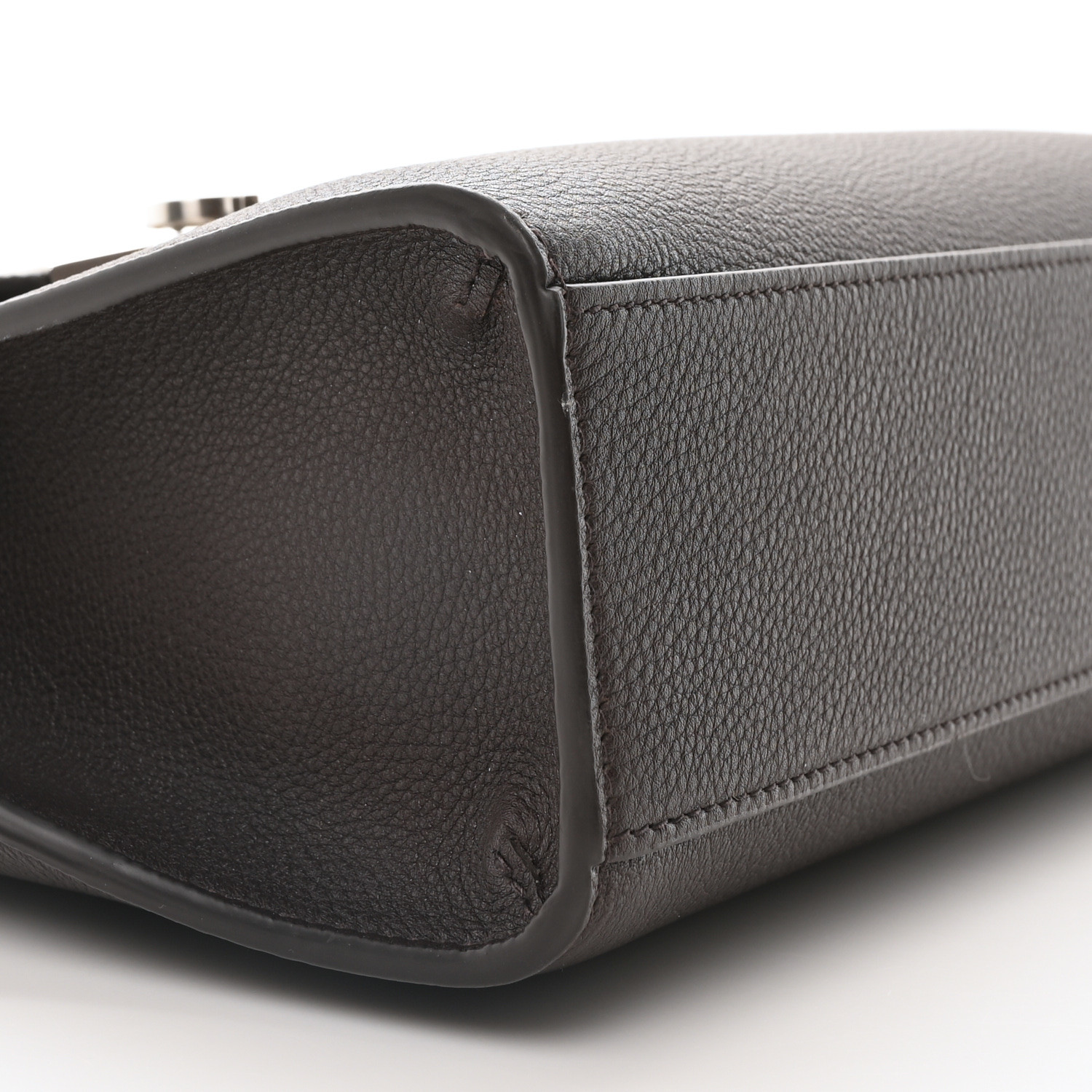 SALVATORE FERRAGAMO Calfskin Hug Messenger Bag Testa Di Moro