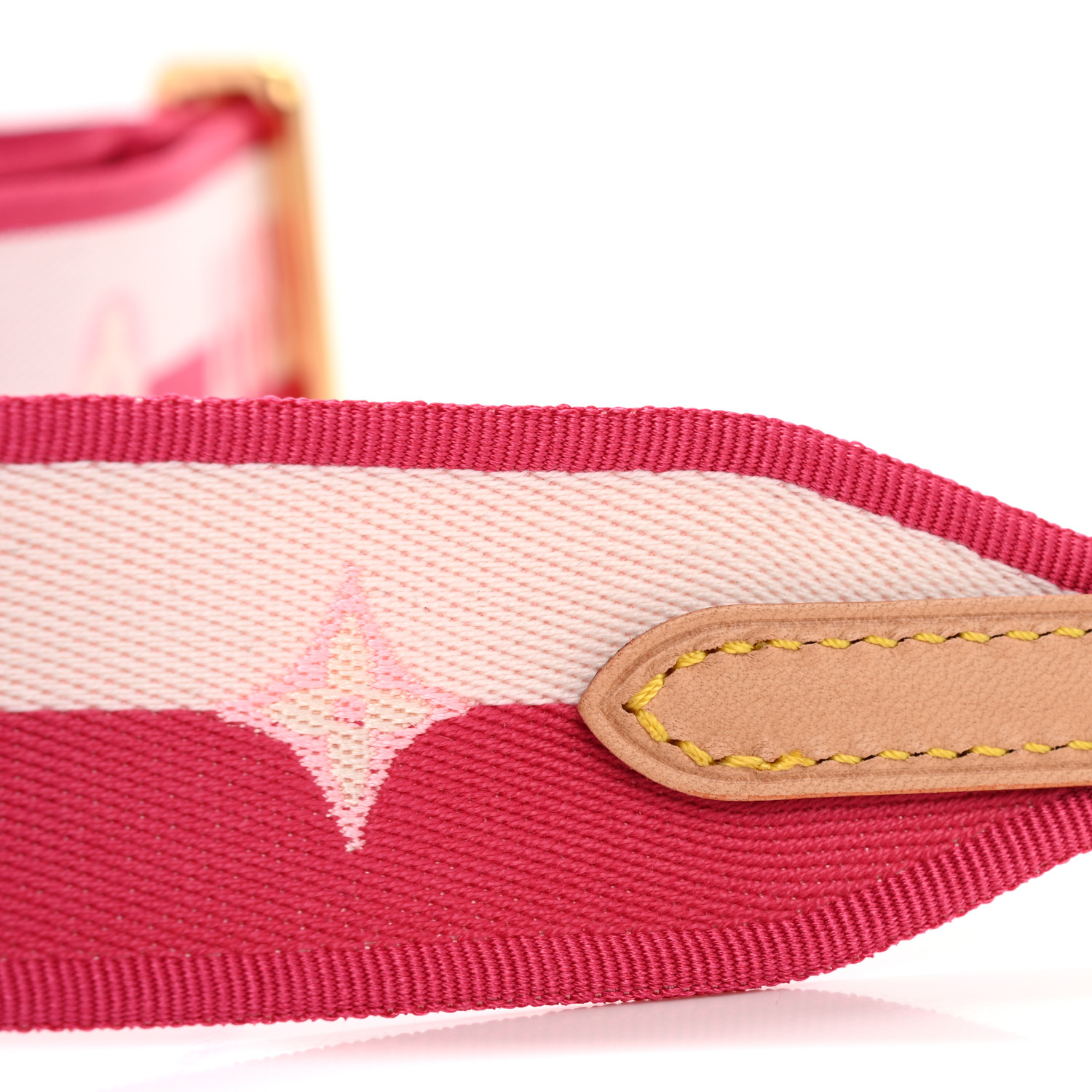 LOUIS VUITTON Jacquard Neverfull BB Shoulder Strap Pink