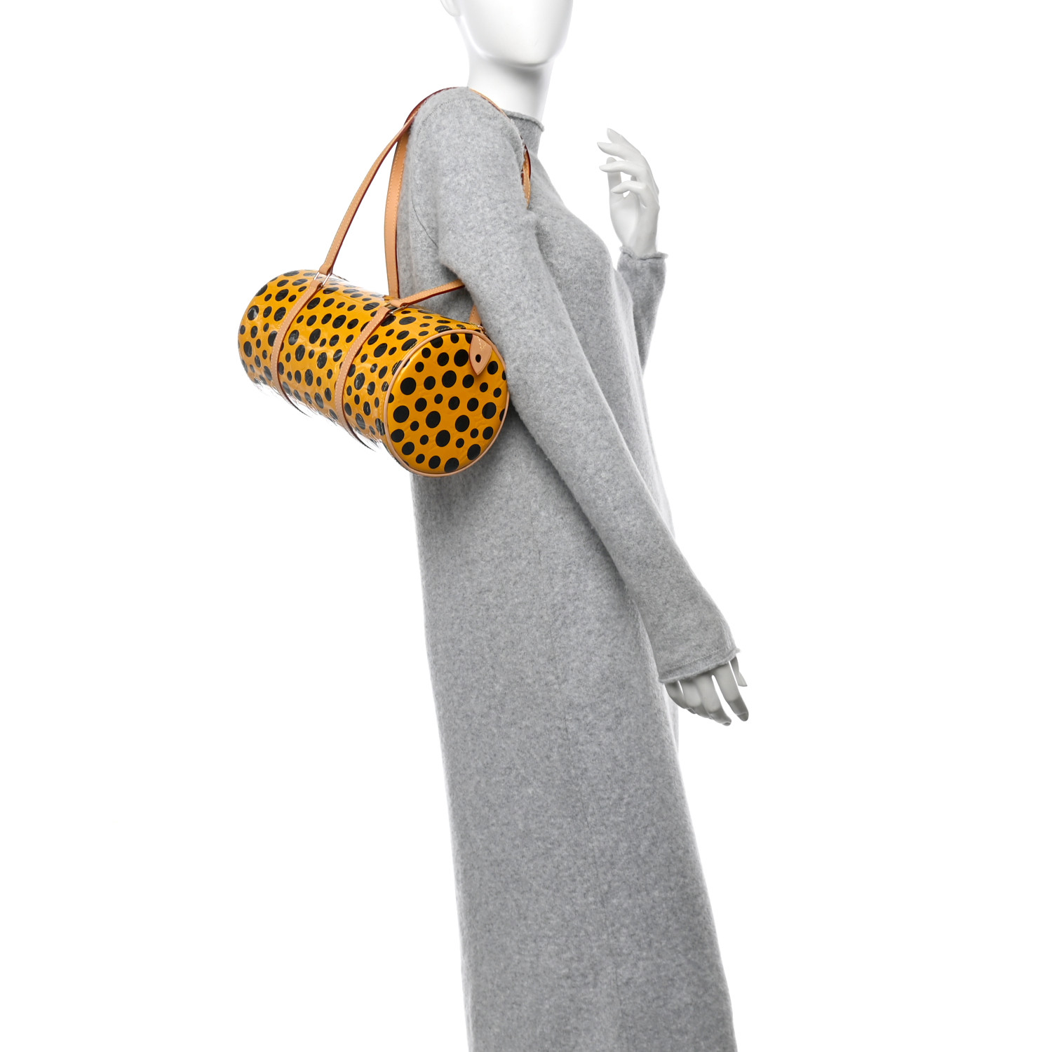LOUIS VUITTON エナメルヴェルニパピヨン Louis Vuitton Papillon Gold Vernis Patent Leather Bag