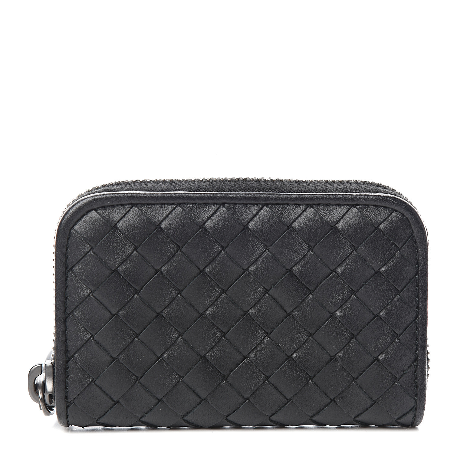 【美品】BOTTEGA VENETA INTRECCIATO ZIP COIN Bottega Veneta Intrecciato Zip Around Long Wallet Purse w