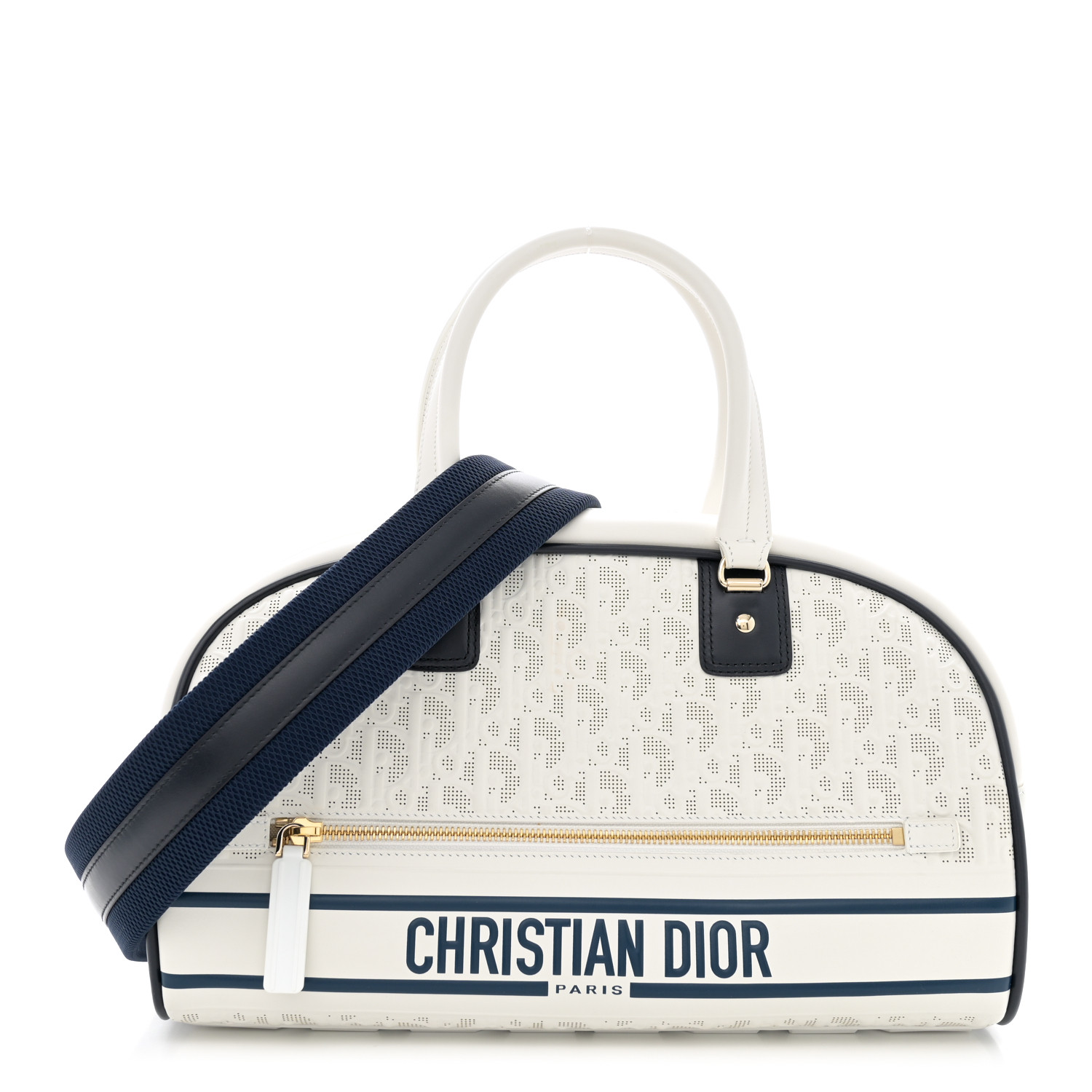 【ヴィンテージ】Rank:B☆Dior WHITE カロ ミニポーチ バッグ Dior White Mini Shoulder Bag – Treasures of NYC