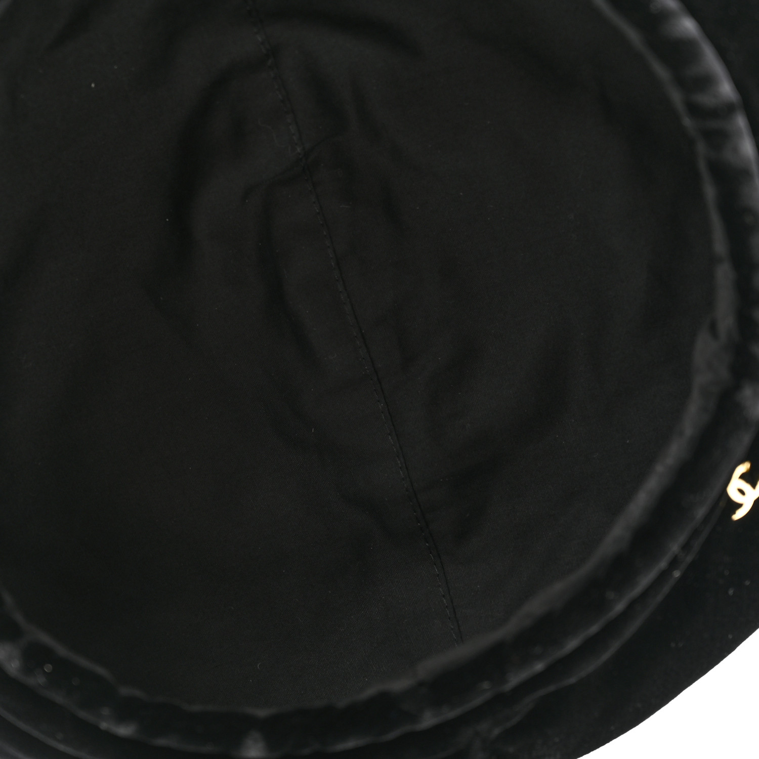 CHANEL Velvet Beret Hat S Black 1536848 | FASHIONPHILE