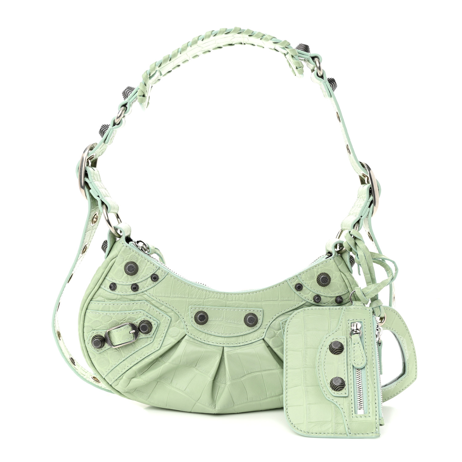 関税・送料込 BALENCIAGA Le Cagole XS green バッグ Balenciaga - Le Cagole XS leather crossbody bag green - The