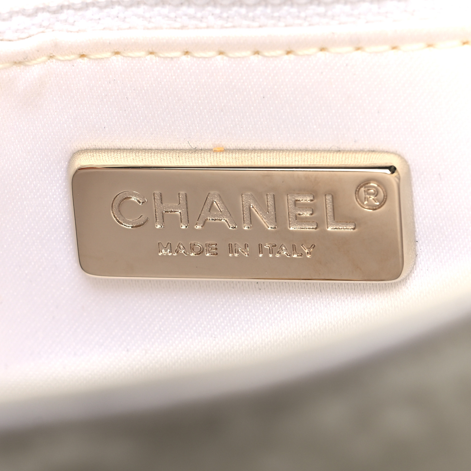 CHANEL Sequin Mini Rectangular Flap White 1458941 | FASHIONPHILE