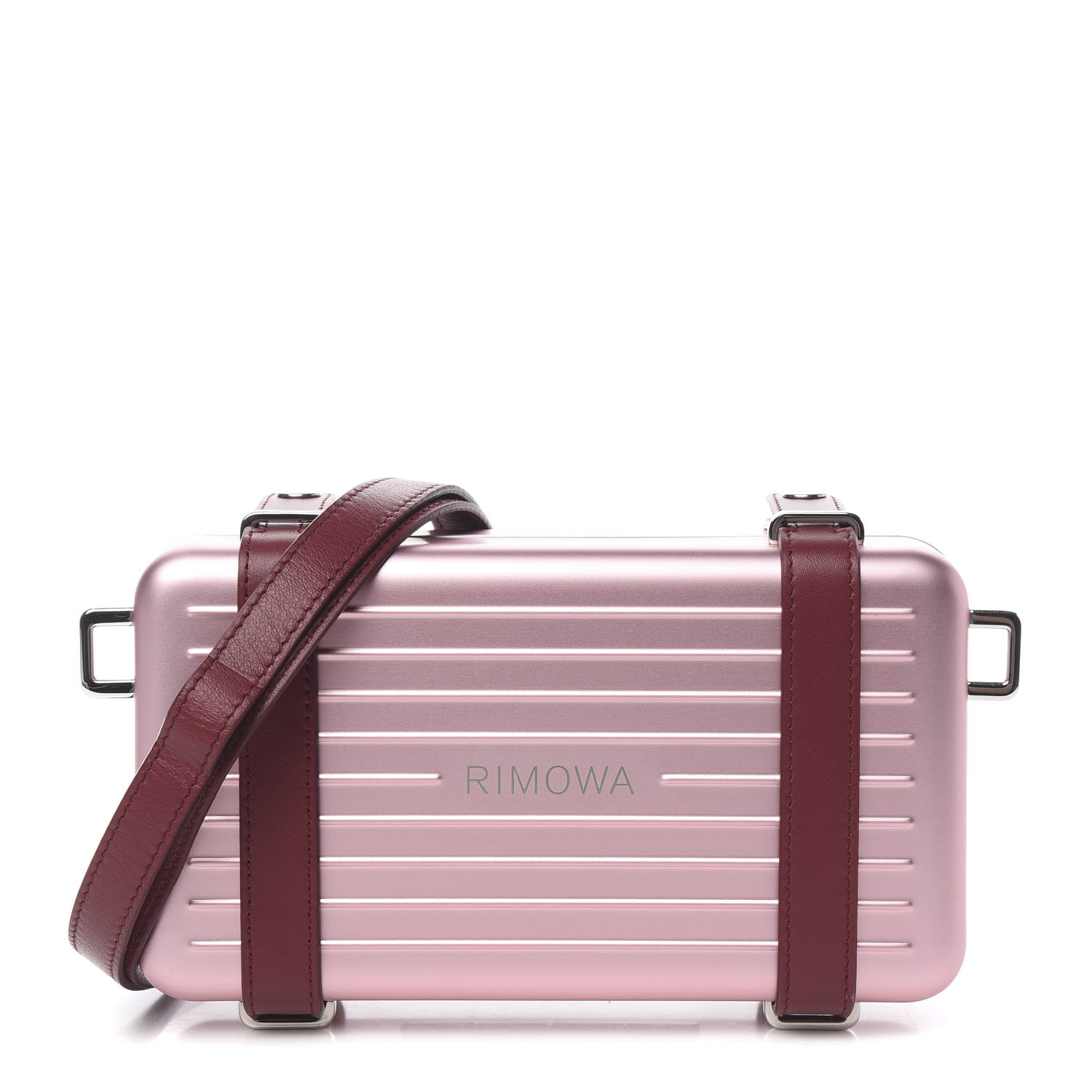 CHRISTIAN DIOR X RIMOWA Aluminum Personal Clutch On Strap