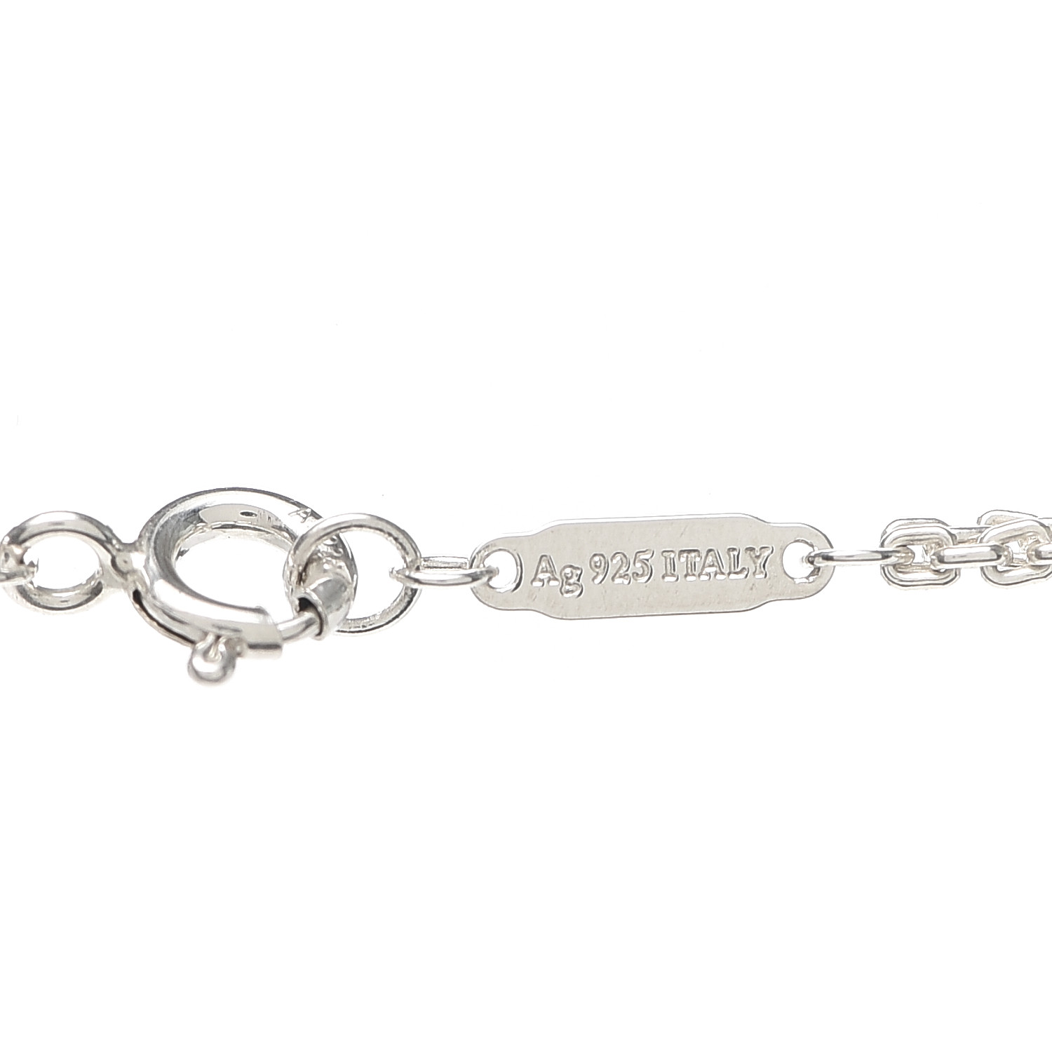 TIFFANY Sterling Silver Double HardWear Link Pendant