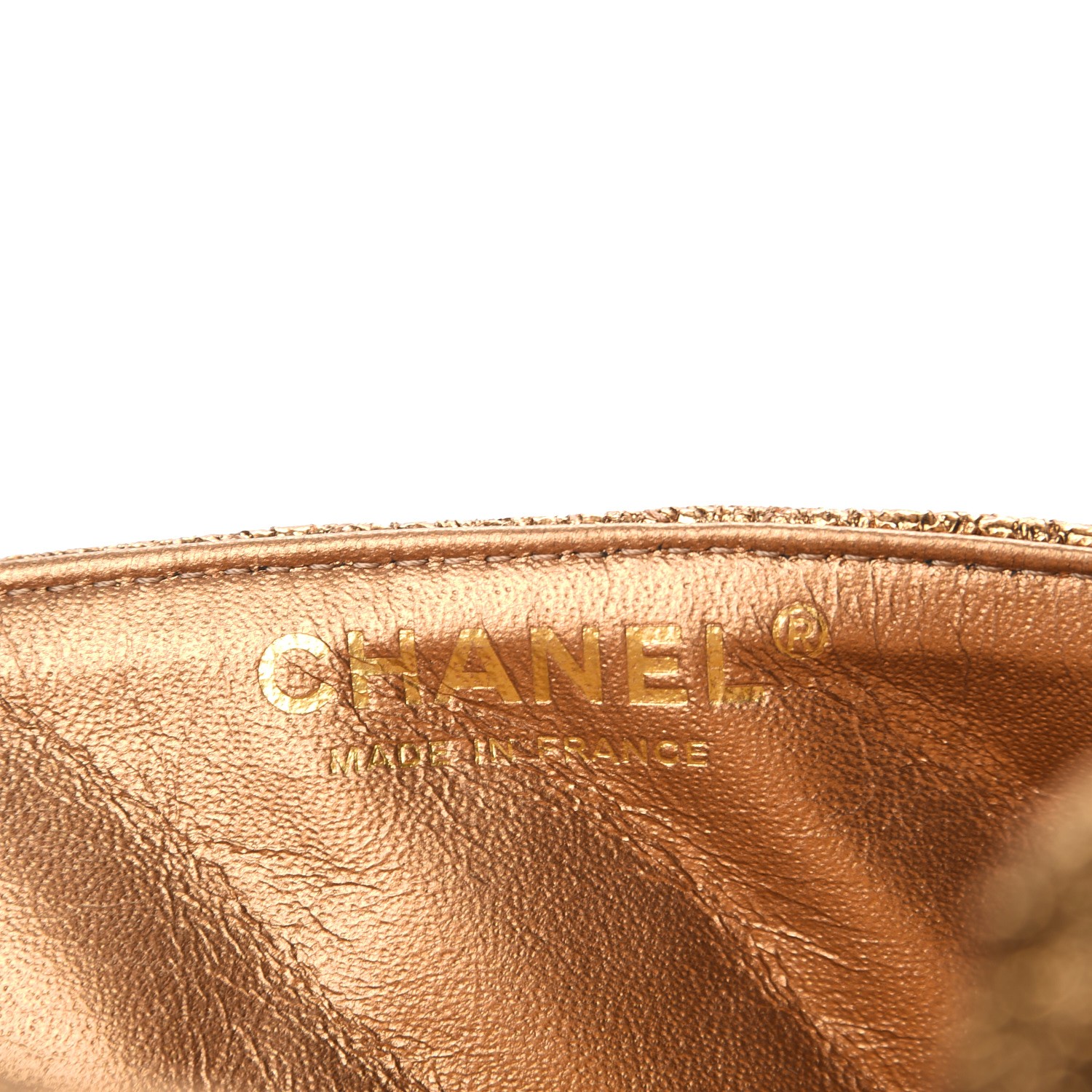 CHANEL（okima） CHANEL Metallic Crackled Calfskin Quilted East West Flap