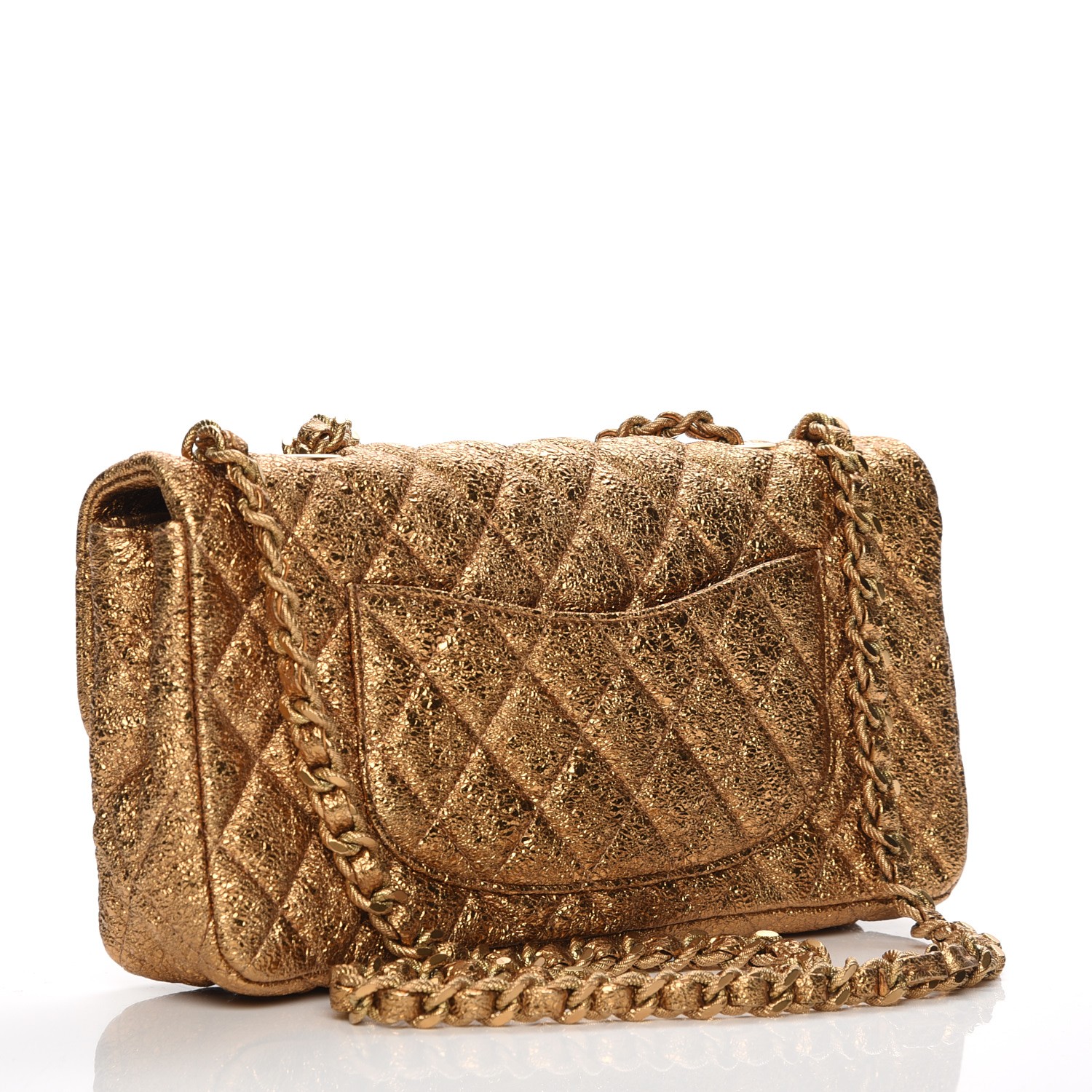 CHANEL（okima） CHANEL Makeup GWP Quilted Cosmetic Pouch With Gold CC Zipper