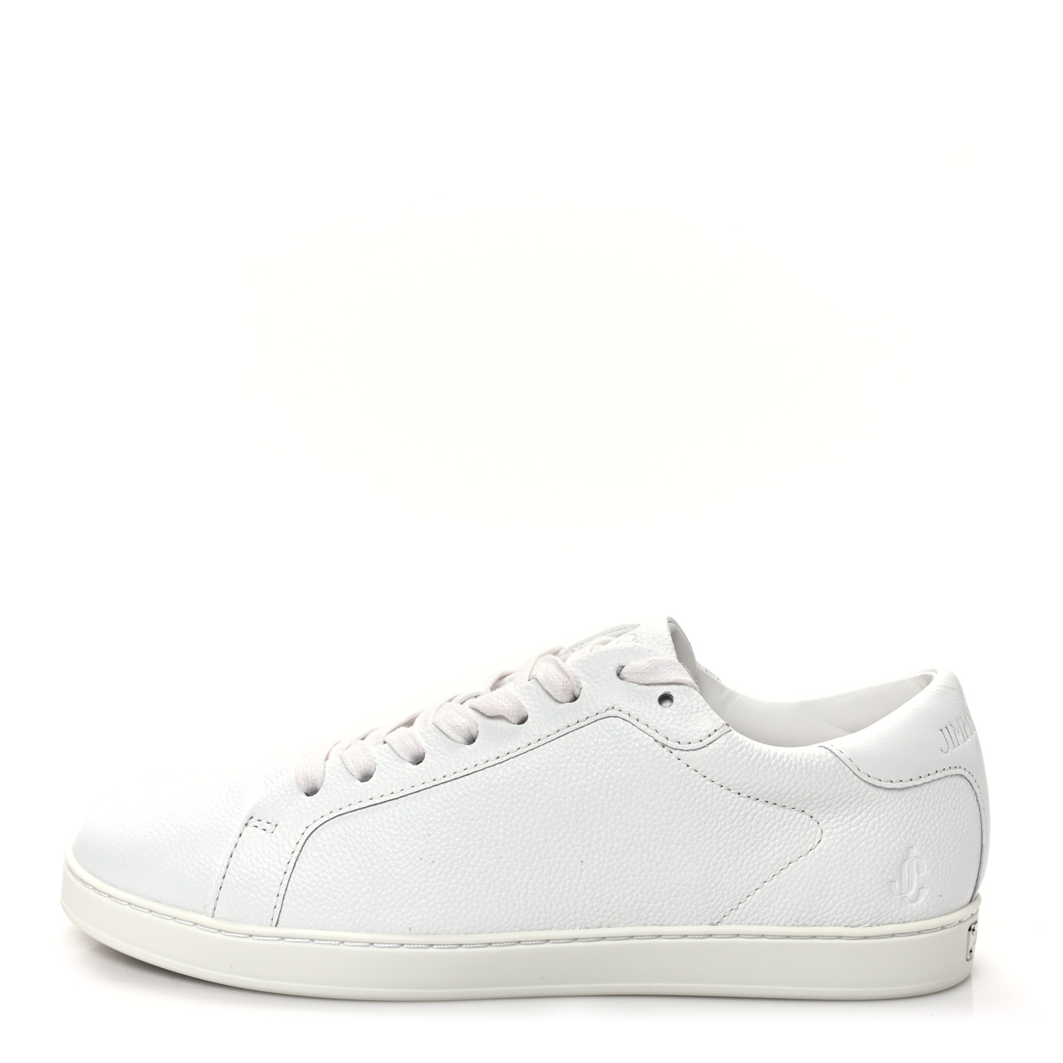 JIMMY CHOO Calfskin Kai Sneakers 39.5 White 1570656