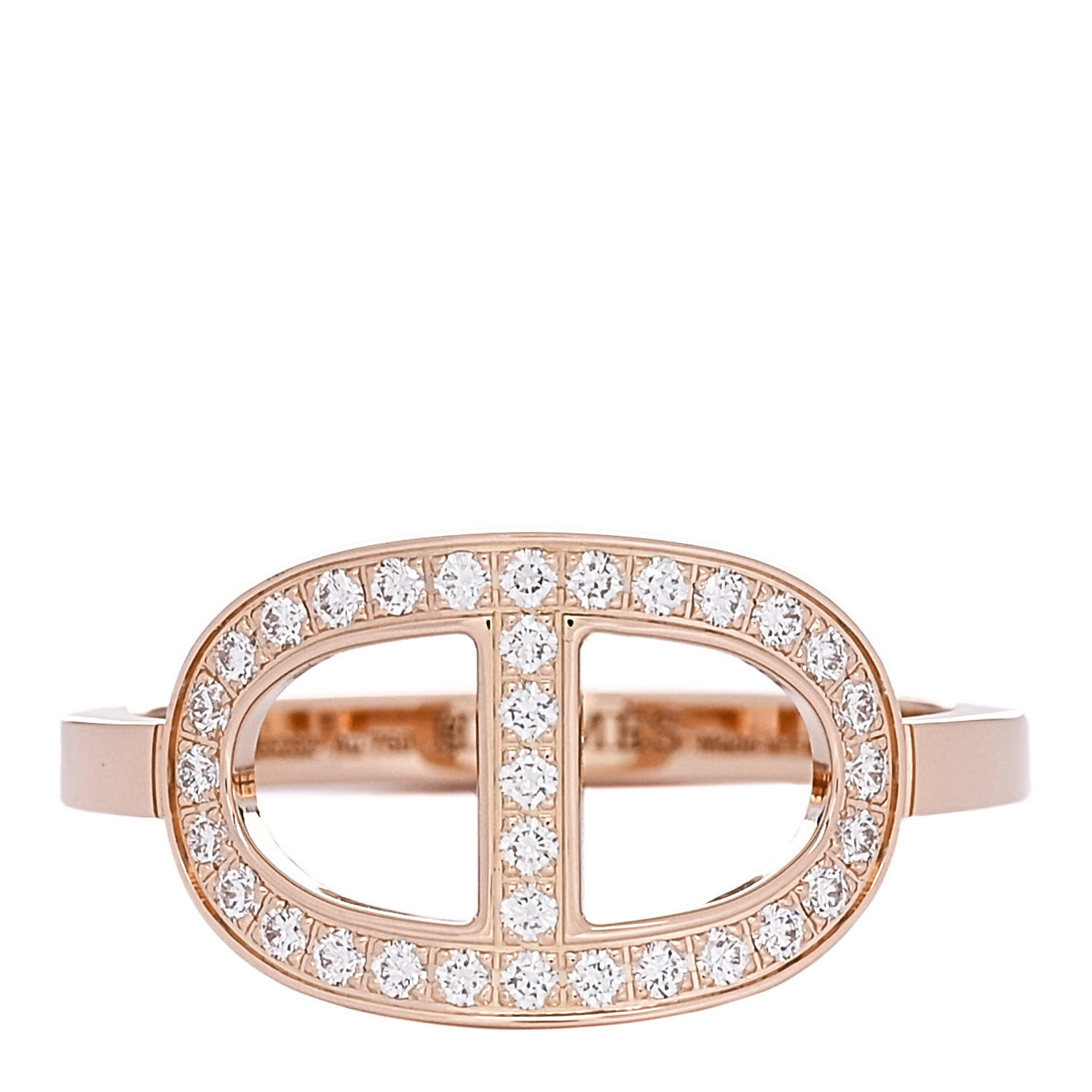 【HERMES】Chaine d'ancre Contour ring, medium model Hermès Chaine d'Ancre Contour Ring – Medium Model in 18K