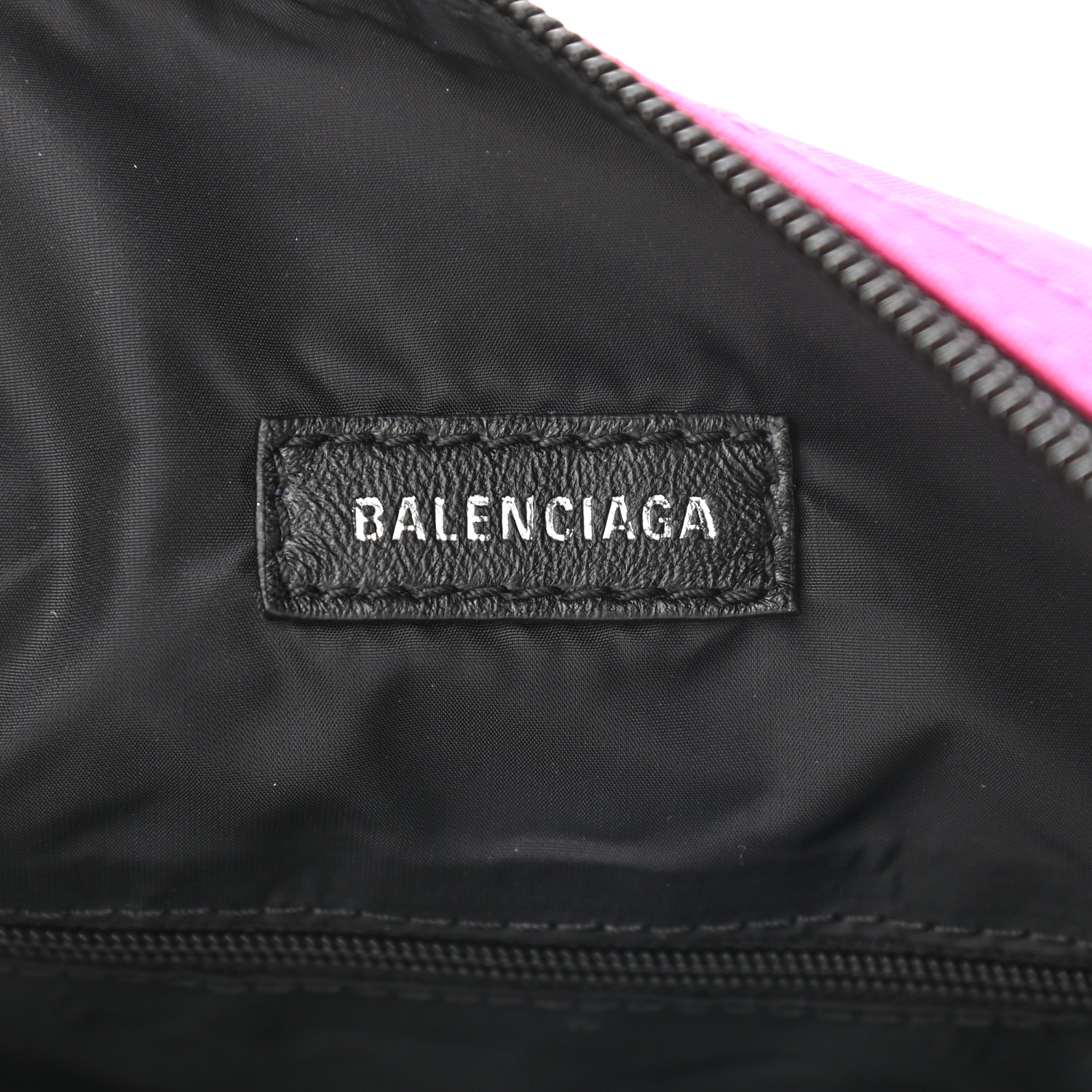 BALENCIAGA Recycled Sport Nylon Logo Embroidered Large Wheel