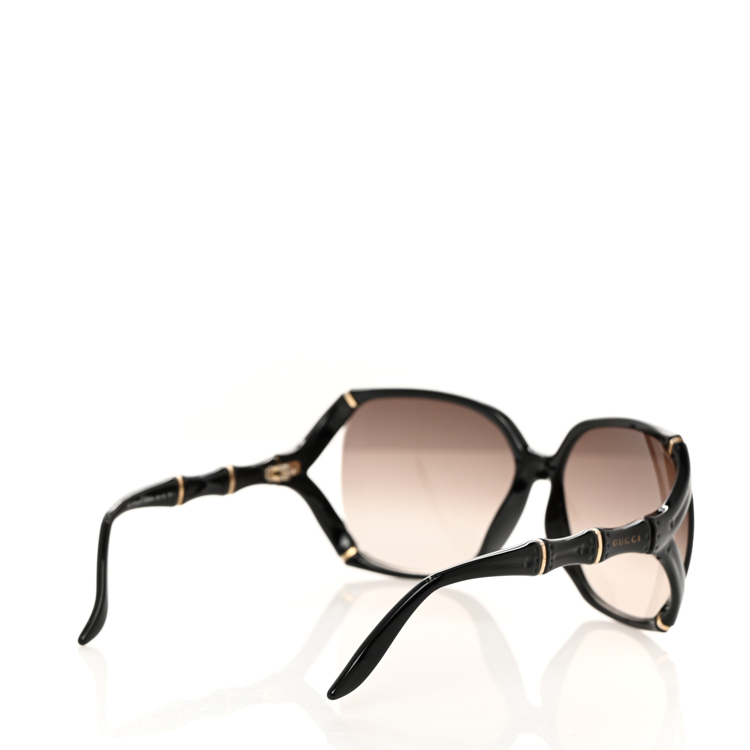 GUCCI Oversized Oval Bamboo Sunglasses 3508/S Brown 1468510