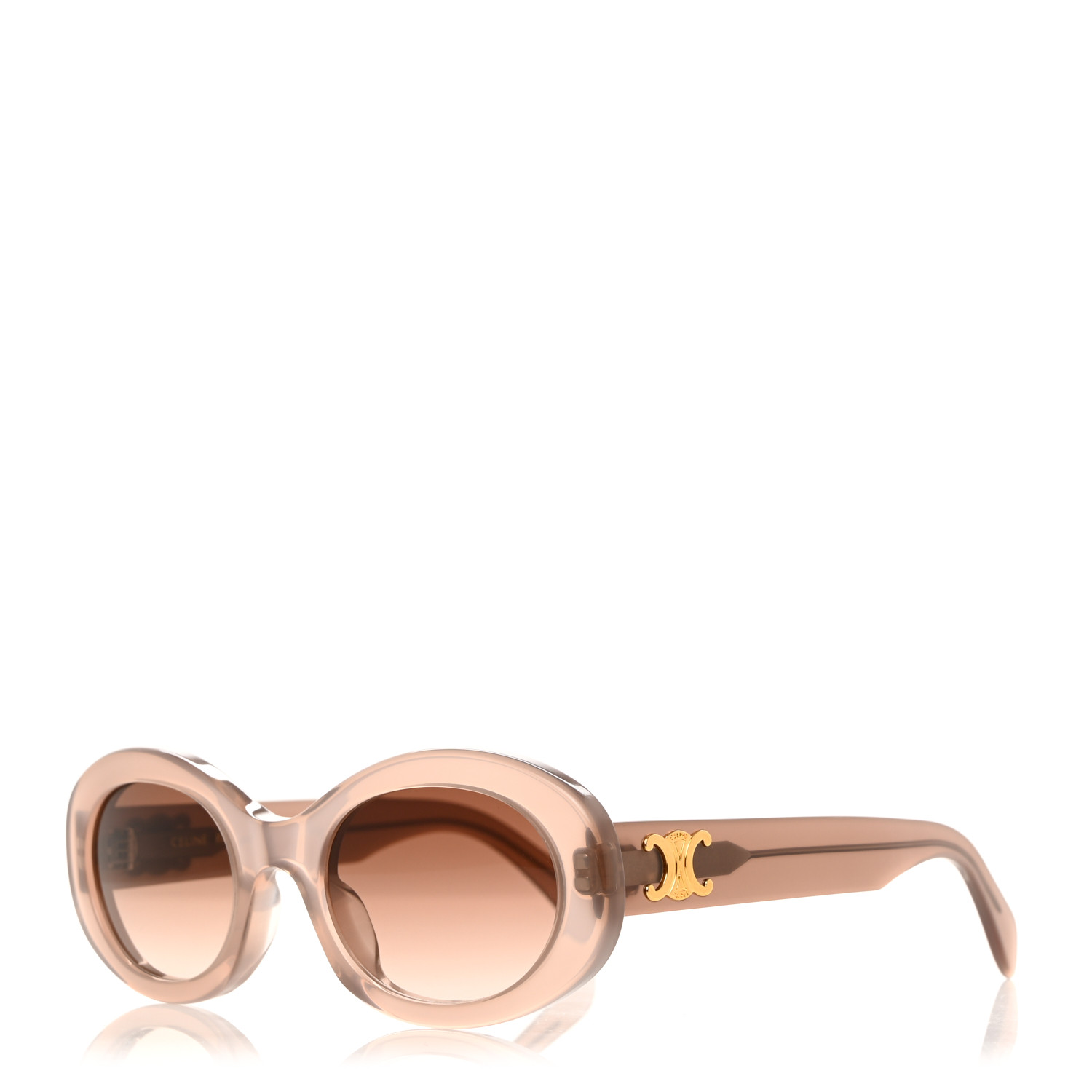 CELINE Acetate Triomphe 01 Sunglasses CL 40194U Milky