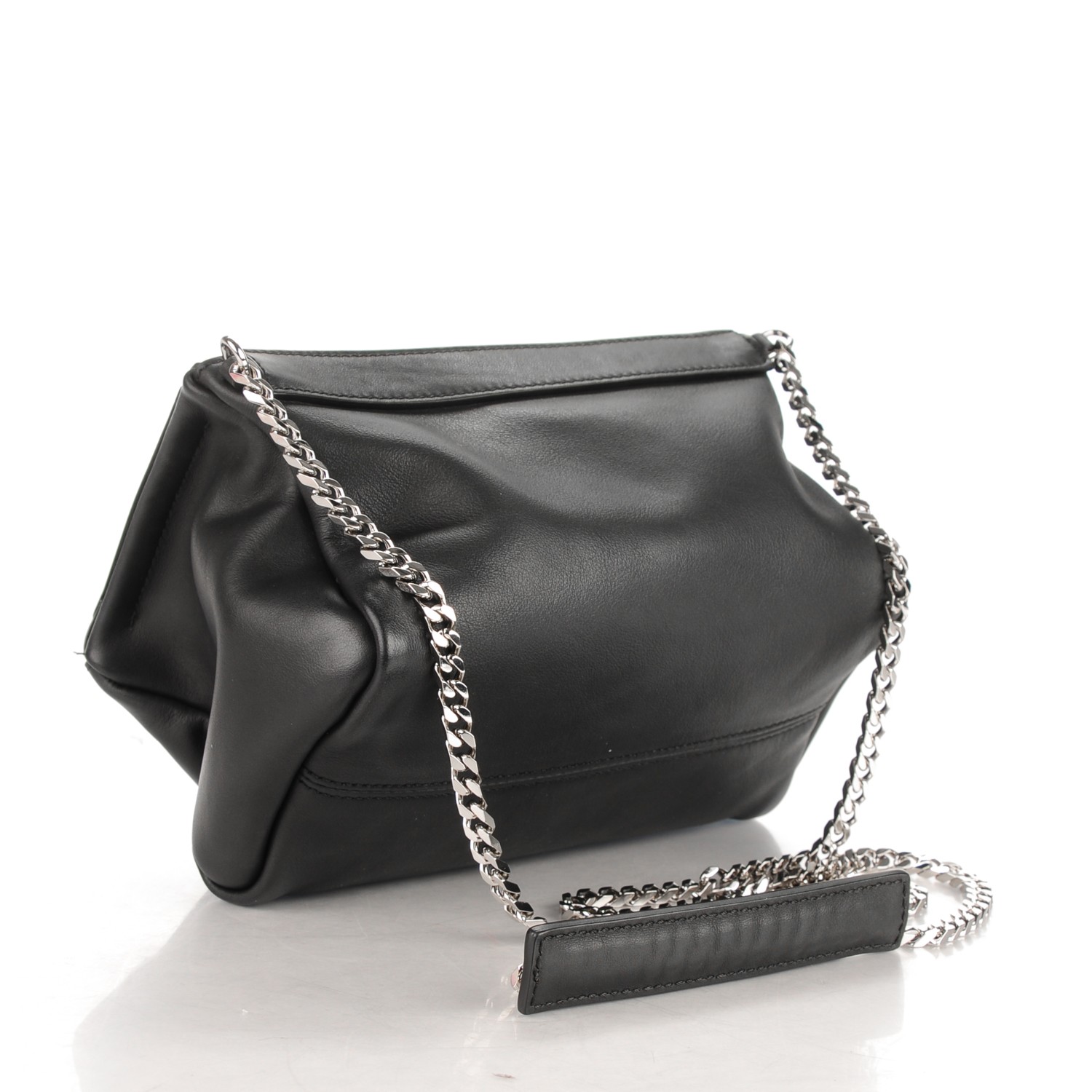 ★ JEDREFEB5★ Slant Mini Chain Bag Black Silver j23bcr002 GIVENCHY Calfskin Cross Mini Chain Pandora Black 162882