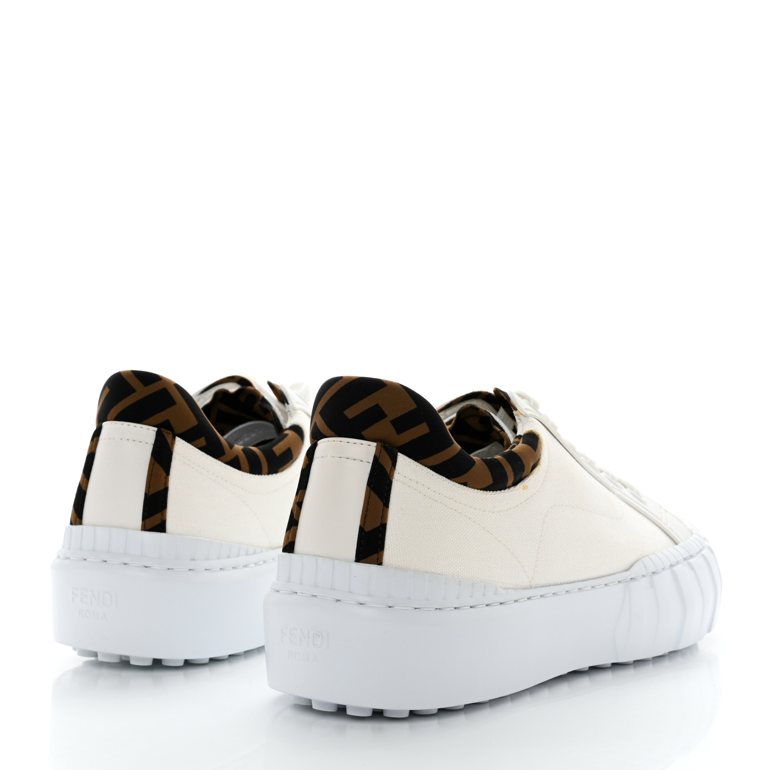 FENDI Fabric Jacquard Vitello Technical Fabric FF Womens