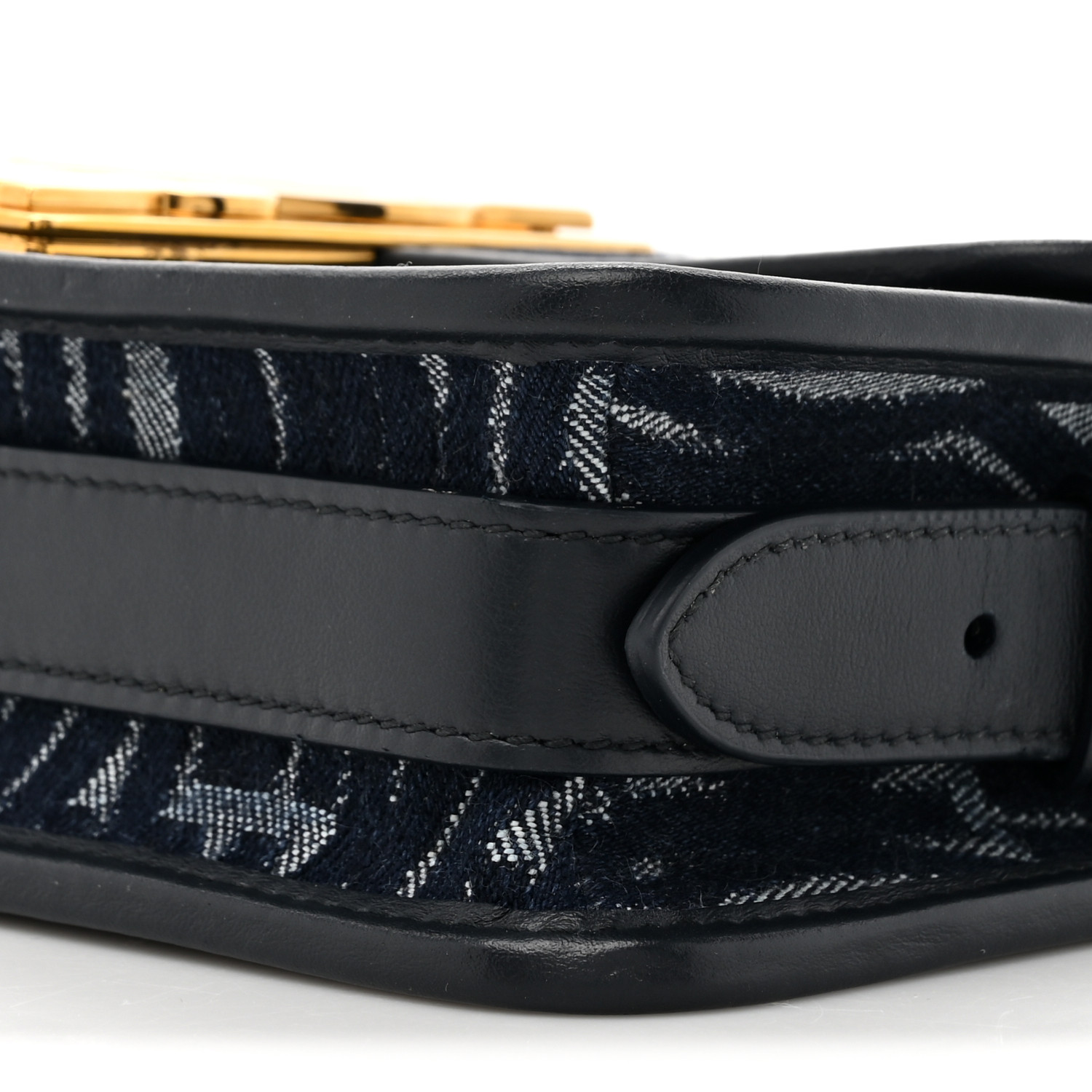 CHRISTIAN DIOR Denim All Over Miss Dior Flap Blue 1569990