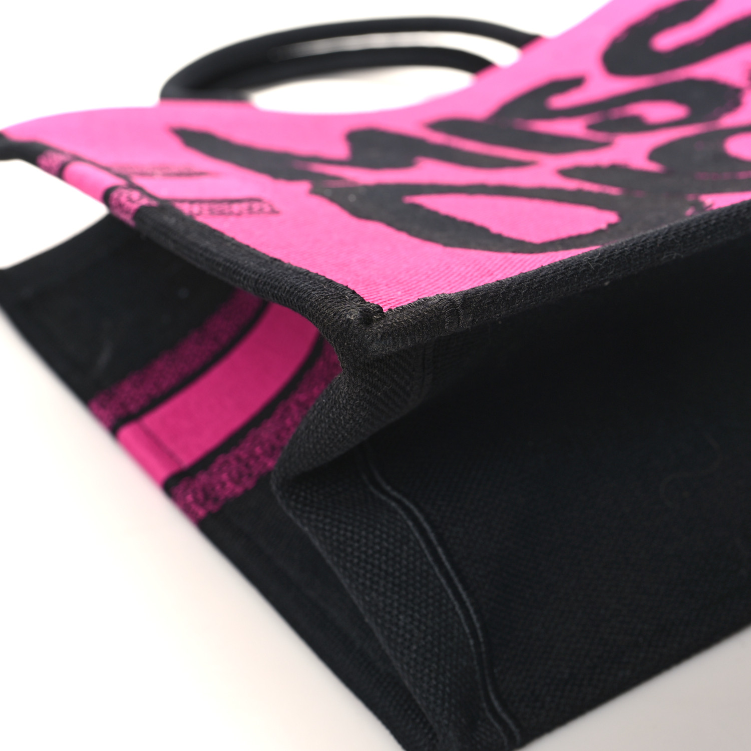 CHRISTIAN DIOR Canvas Embroidered Large Miss Dior Graffiti