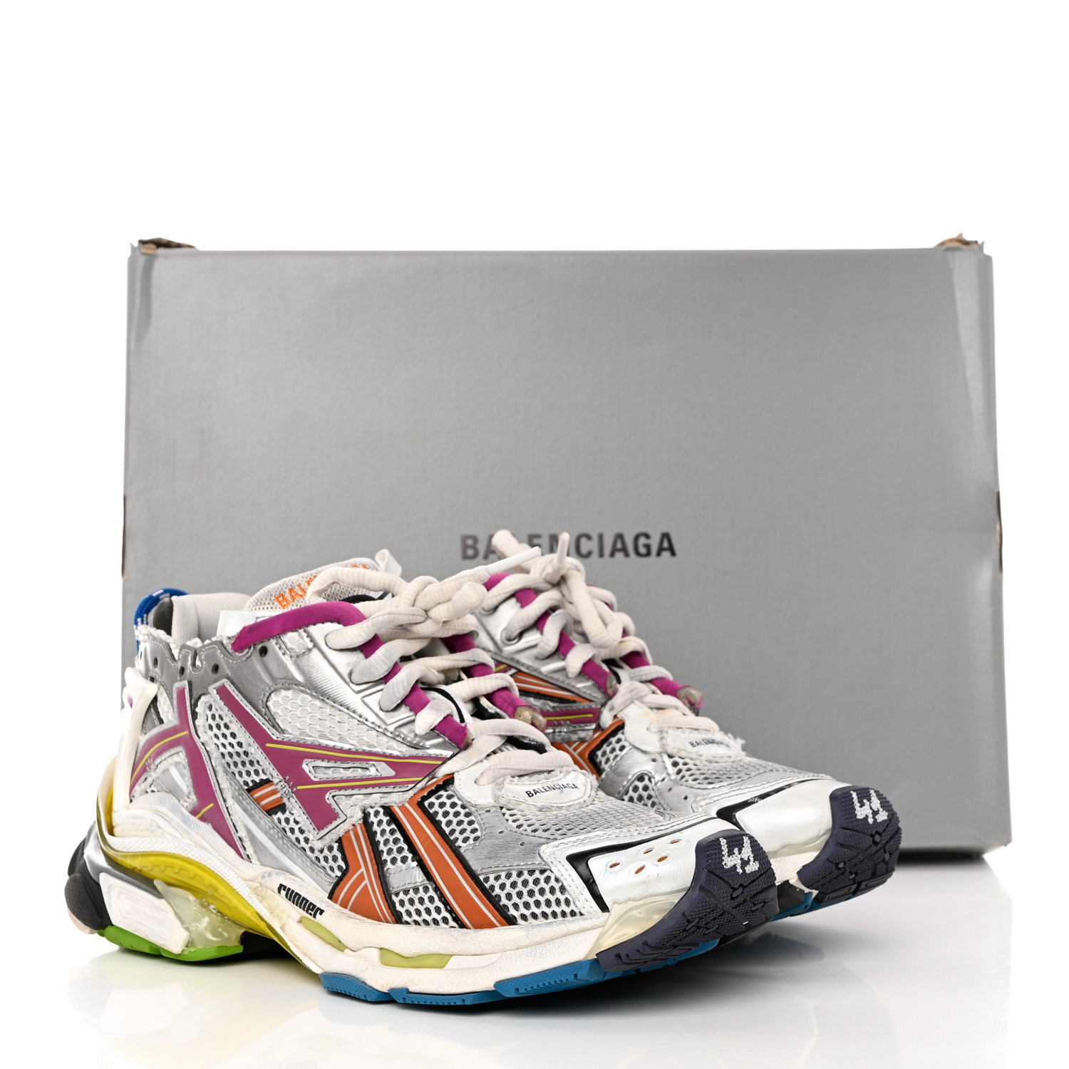 【関税&送料込】Balenciaga Multicolor Mesh And Rubber Runner Balenciaga Mesh Rubber Runner in Multicolor BNWB 44 | eBay