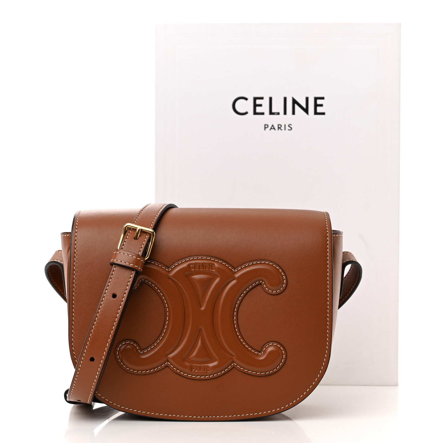 ☆【CELINE】☆Folco Cuir Triomphe in Smooth Calfskin Ta.n☆ Celine Folco Cuir Triomphe In Smooth Calfskin Tan | eBay