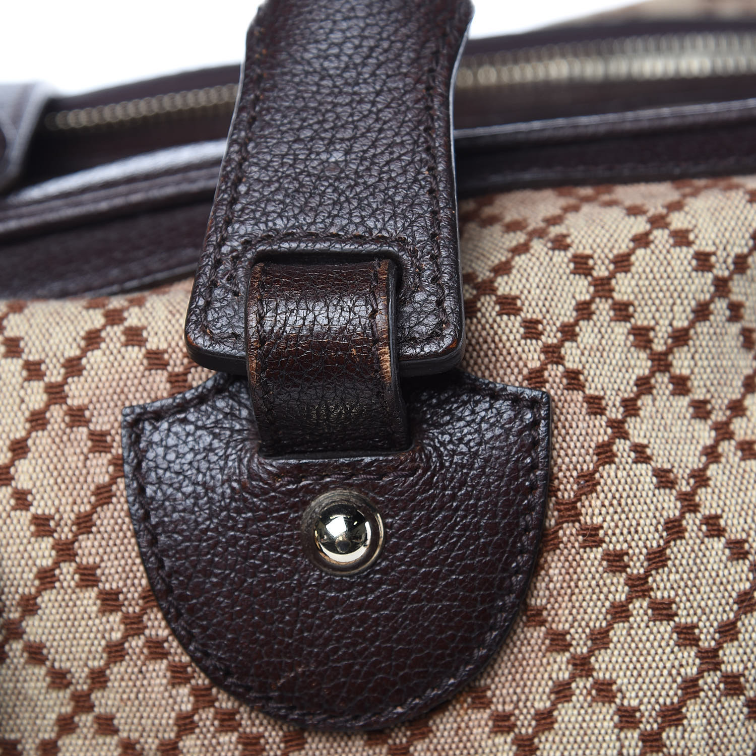 GUCCI Diamante Duffle Bag Brown 410588 | FASHIONPHILE