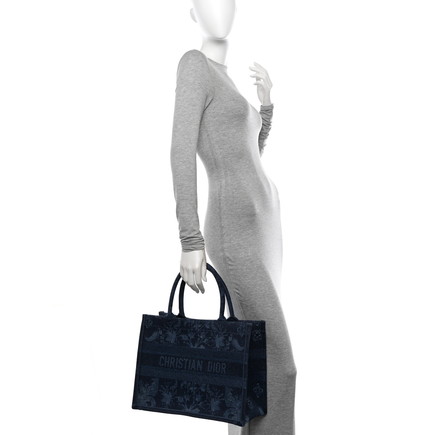クリスチャンディオール Christian Dior CHRISTIAN DIOR Oblique Medium Book Tote Blue Multicolor