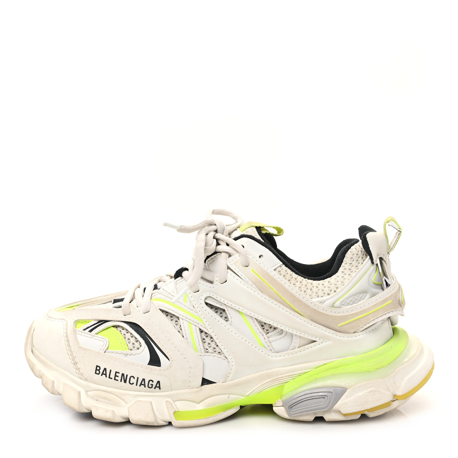 【送料&関税込】Balenciaga White Mesh And Rubber Track Sneak Balenciaga - Track Nylon, Mesh and Rubber Sneakers - White