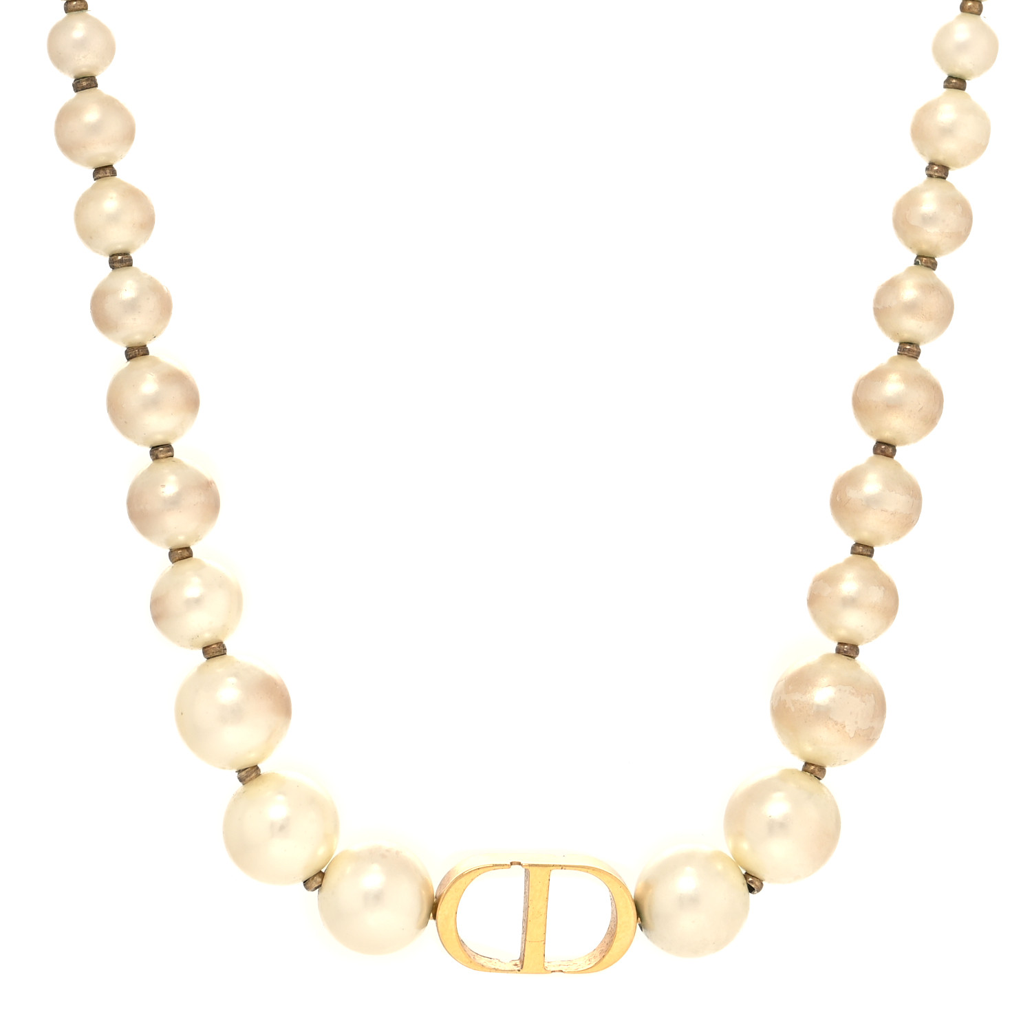 【豪華なパール♡】DIOR 30 Montaigne ネックレス CHRISTIAN DIOR Pearl 30 Montaigne Choker Necklace Gold